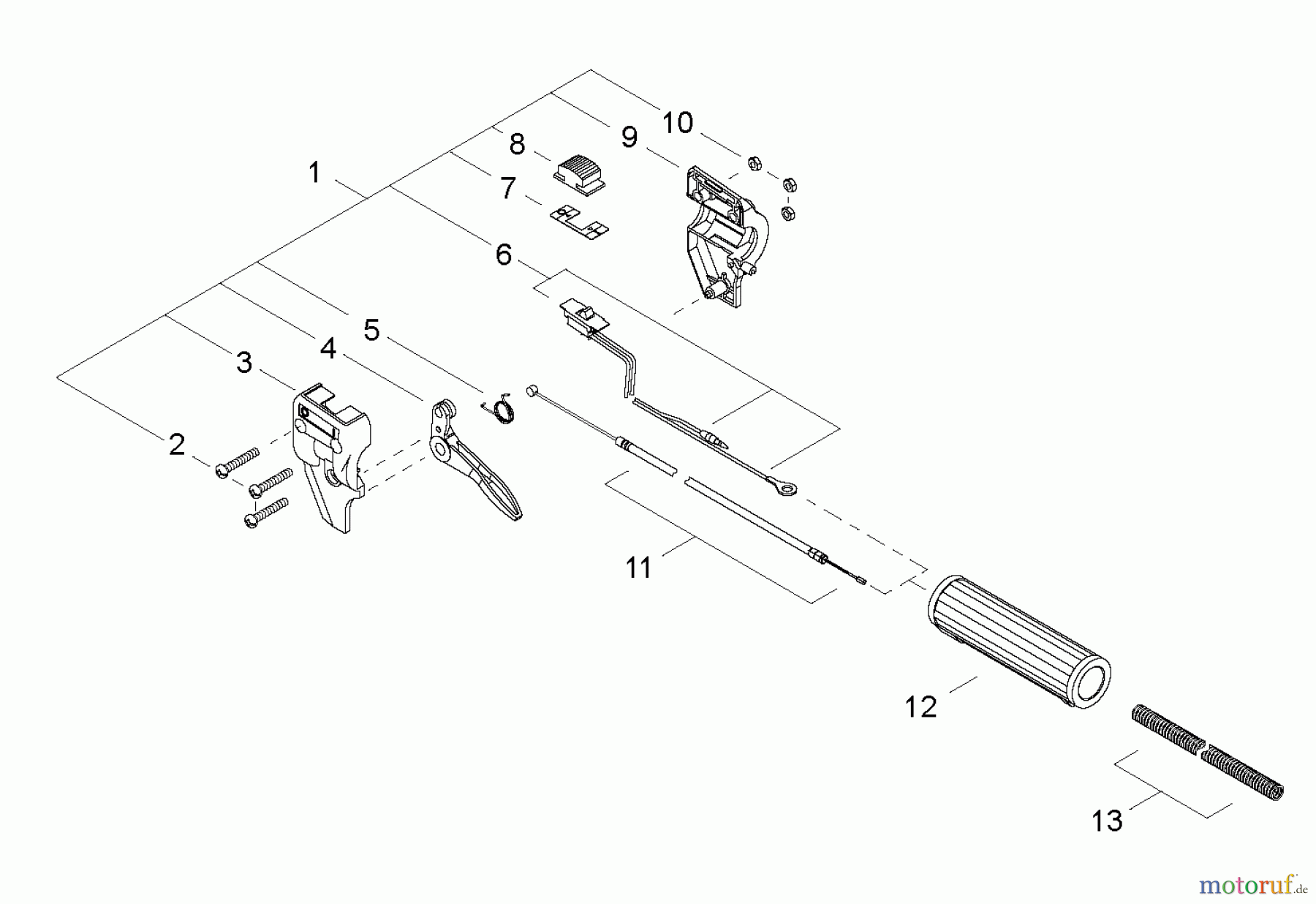 Shindaiwa Trimmer, Faden / Bürste F222-Shindaiwa String Trimmer Throttle Control