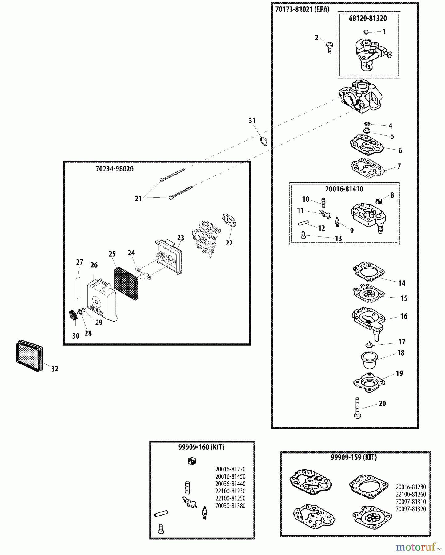 Shindaiwa Trimmer, Faden / Bürste M230 - Shindaiwa Multi-Tool Carburetor