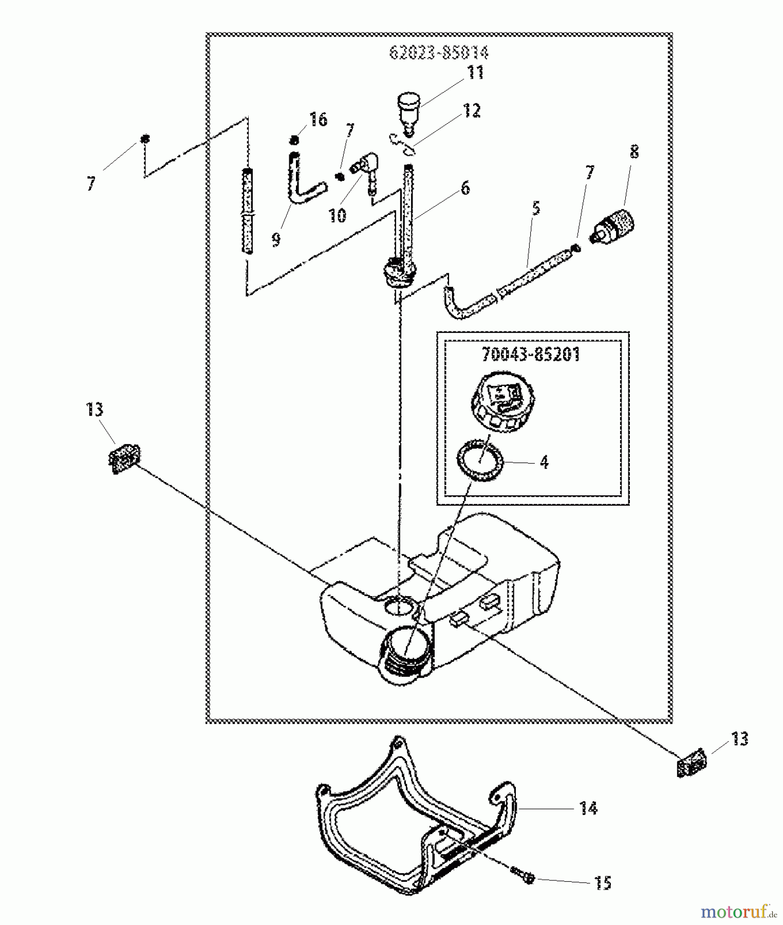 Shindaiwa Trimmer, Faden / Bürste M231 - Shindaiwa Multi-Tool Fuel Tank