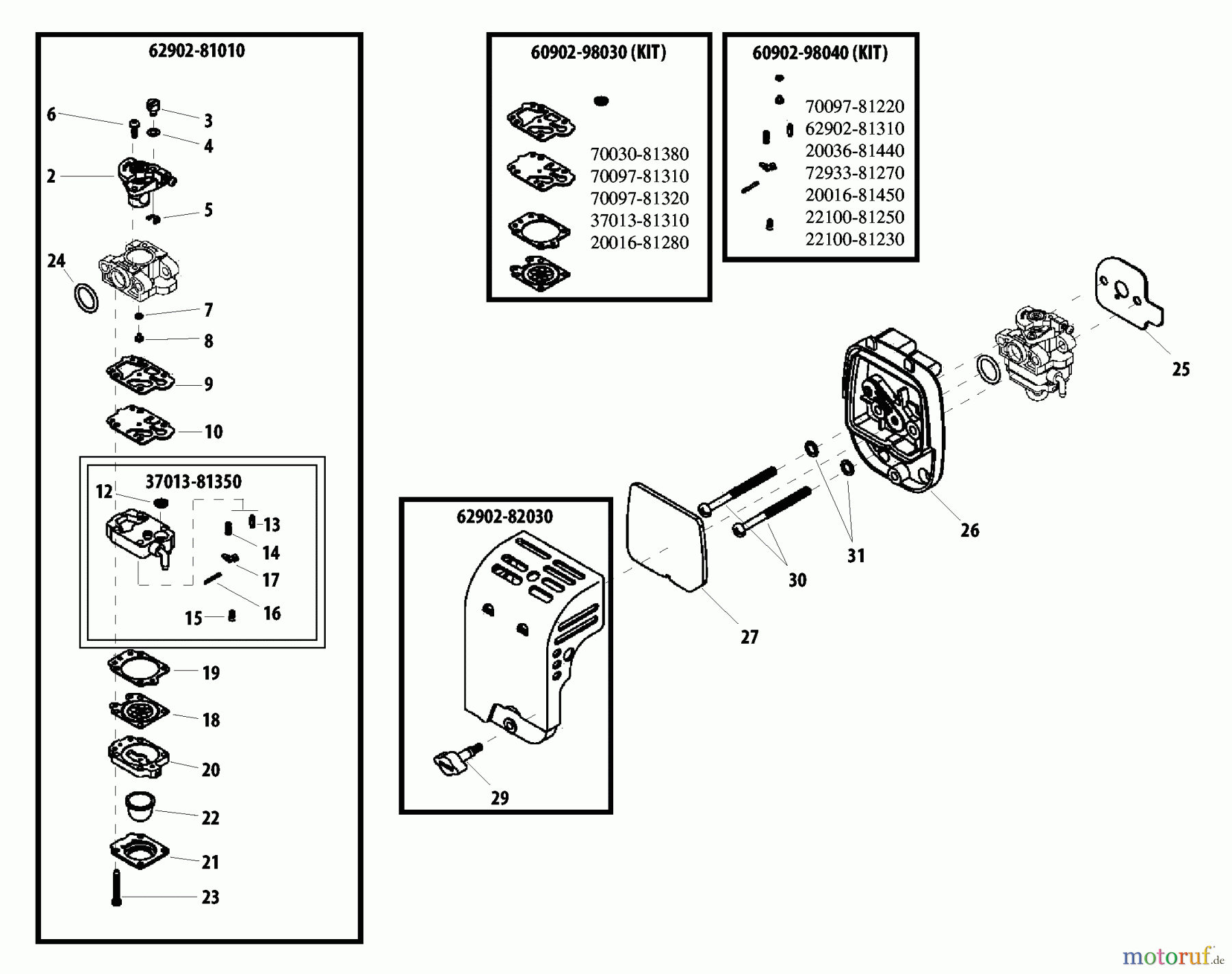 Shindaiwa Trimmer, Faden / Bürste M2500 - Shindaiwa Multi-Tool Air Cleaner/Carburetor