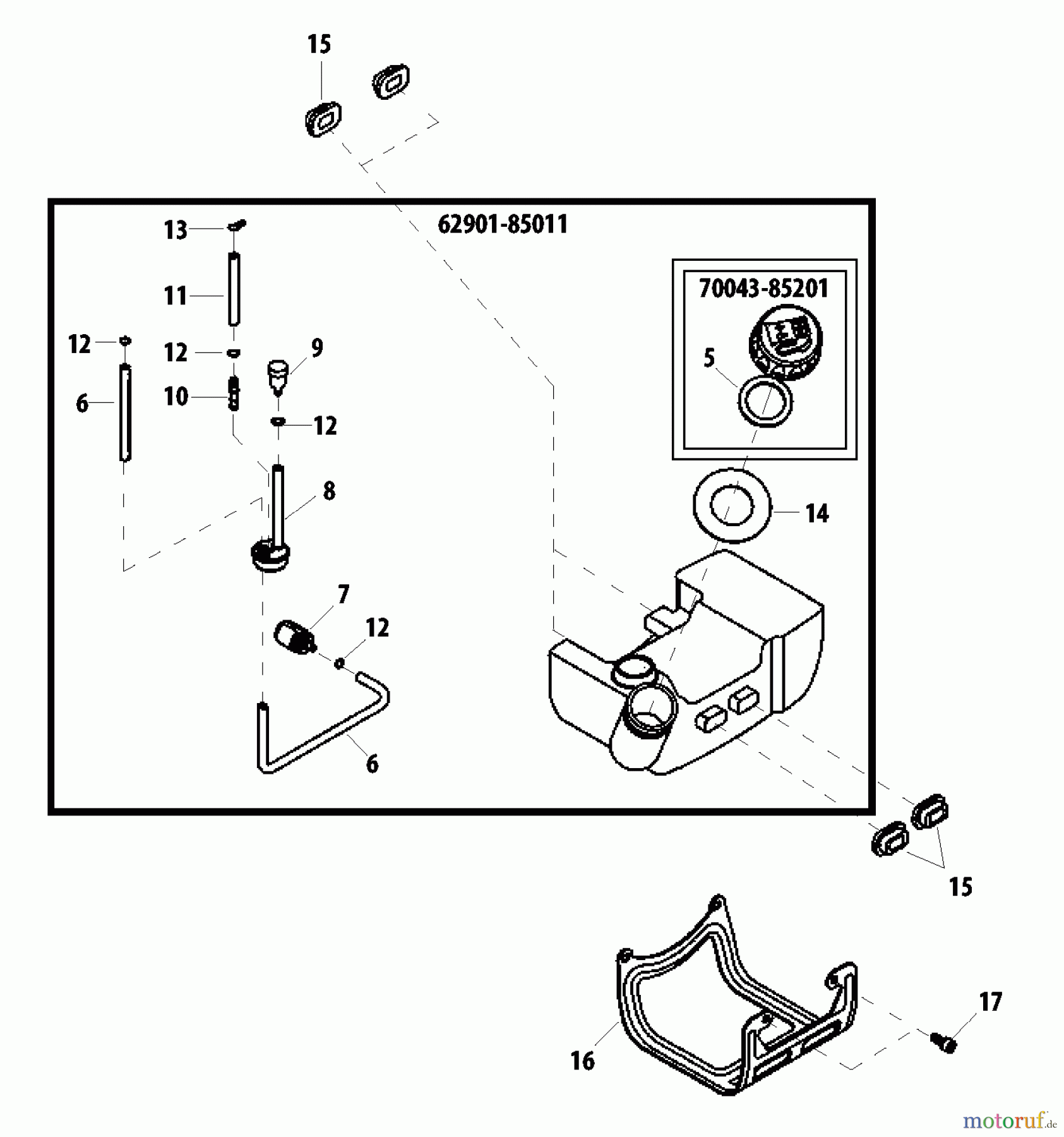 Shindaiwa Trimmer, Faden / Bürste M2500 - Shindaiwa Multi-Tool Fuel Tank