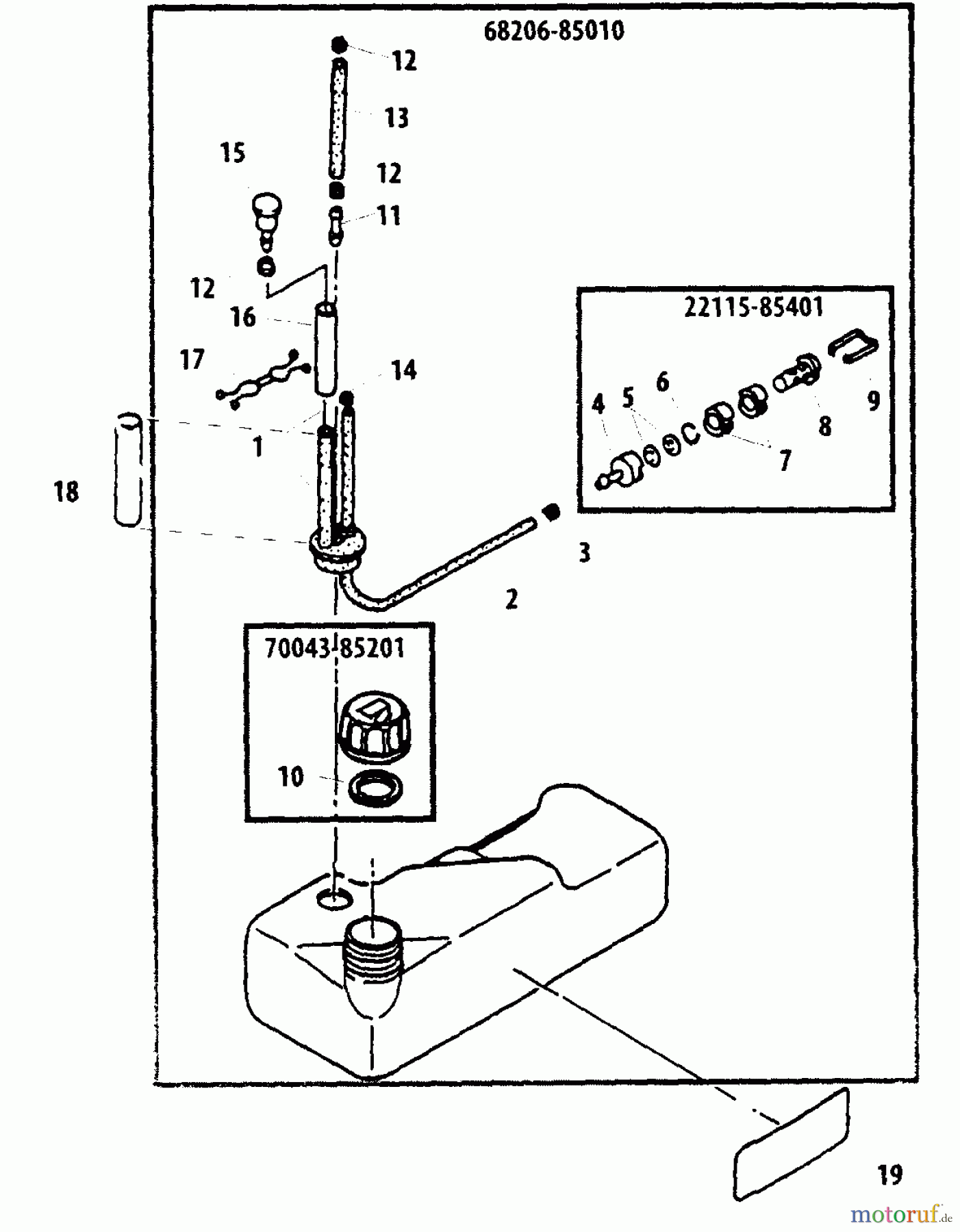 Shindaiwa Bläser / Sauger / Häcksler / Mulchgeräte EB630 - Shindaiwa Back Pack Blower Fuel Tank