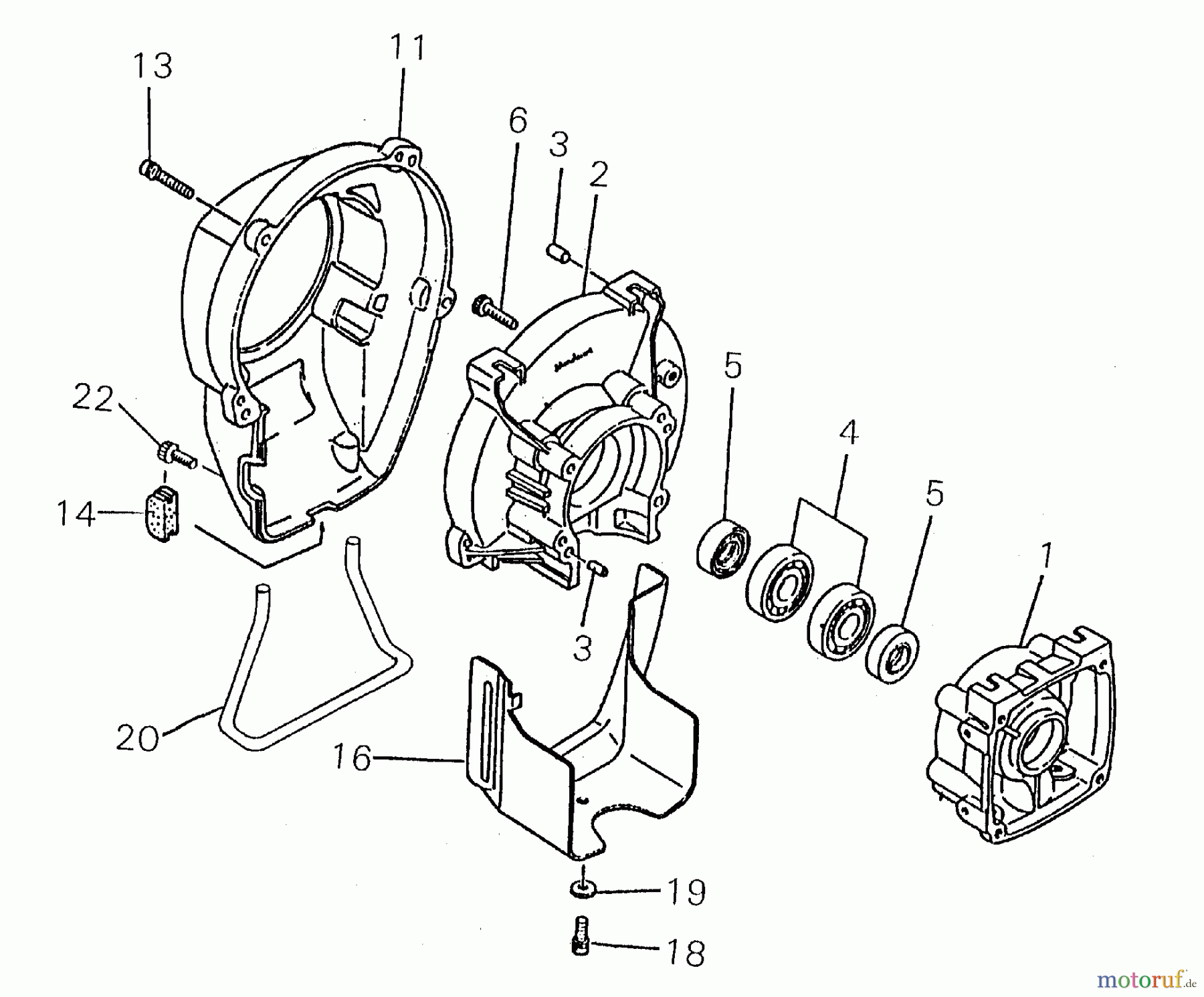 Shindaiwa Trimmer, Faden / Bürste R35F - Shindaiwa String Trimmer / Brush Cutter Engine Cover / Fan Cover / Crankcase
