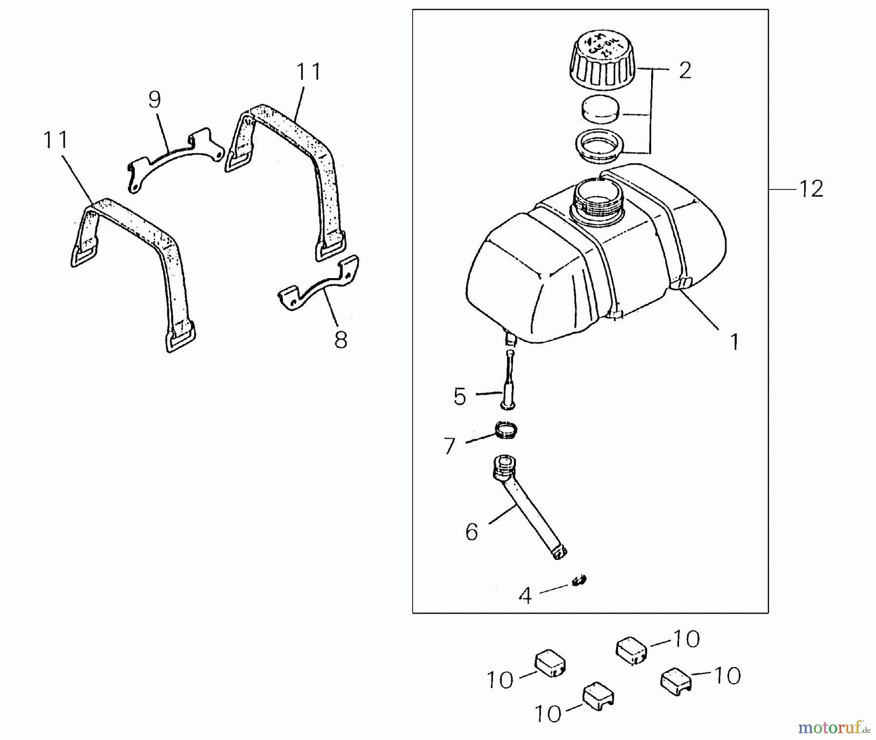  Shindaiwa Trimmer, Faden / Bürste R40FT - Shindaiwa String Trimmer / Brush Cutter Fuel Tank