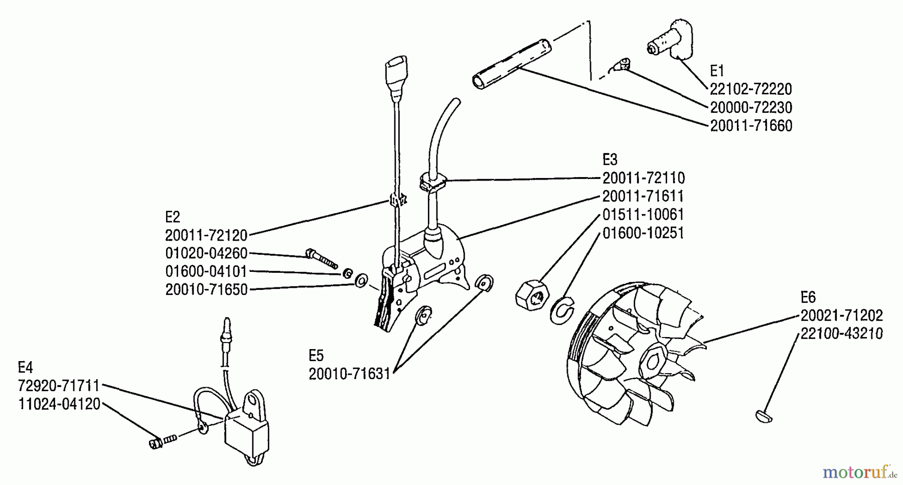  Shindaiwa Trimmer, Faden / Bürste RC45 - Shindaiwa String Trimmer / Brush Cutter Flywheel And Coil