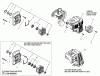 Shindaiwa EB630 (EPA) - Back Pack Blower Ersatzteile Crankcase, Engine Cover