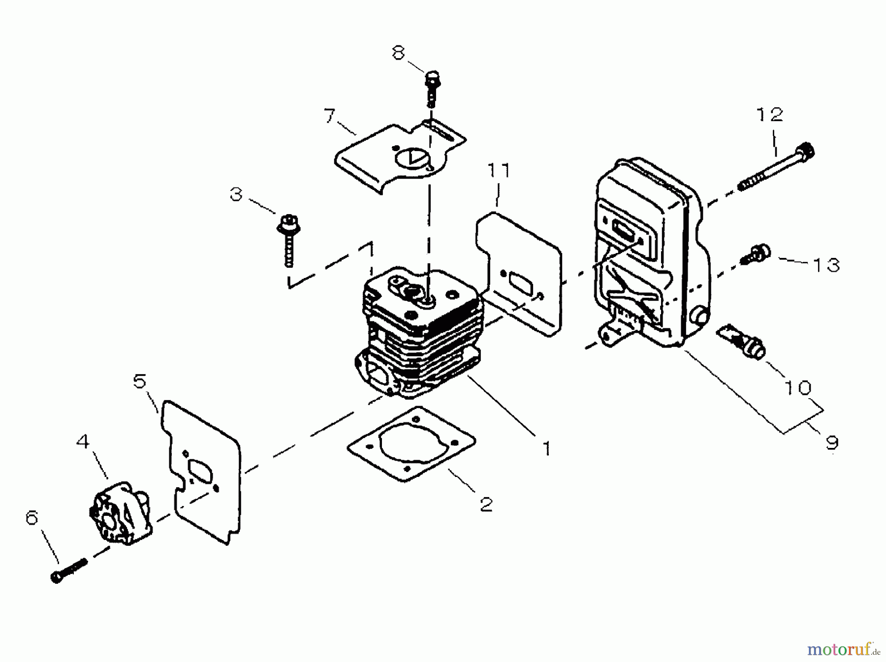 Shindaiwa Bläser / Sauger / Häcksler / Mulchgeräte EB630RT (EPA) - Shindaiwa Back Pack Blower Cylinder, Muffler