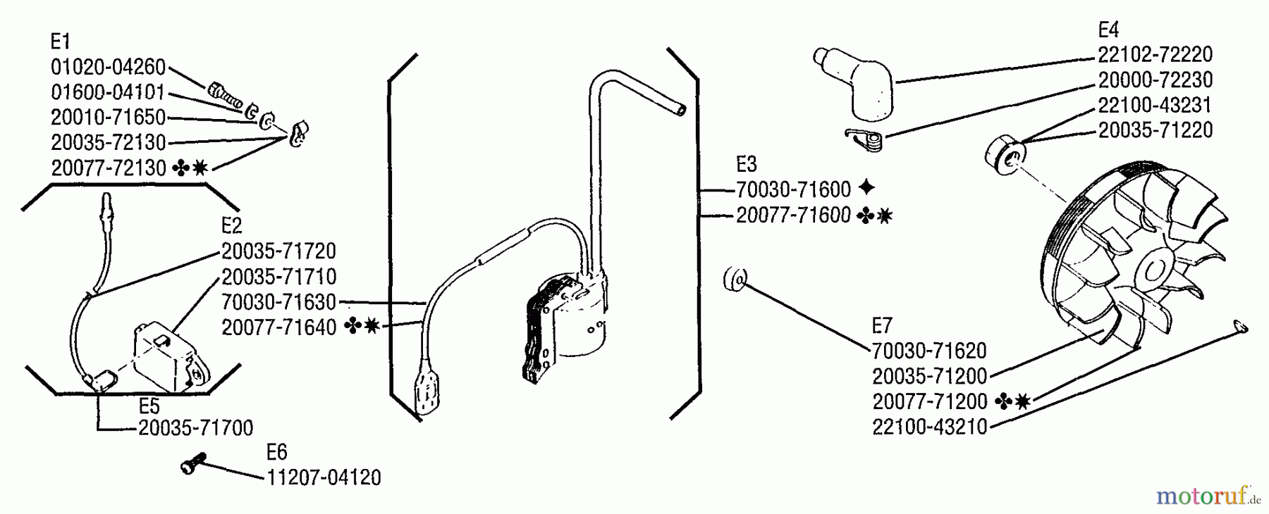 Shindaiwa Trimmer, Faden / Bürste LT20 - Shindaiwa String Trimmer Flywheel And Coil