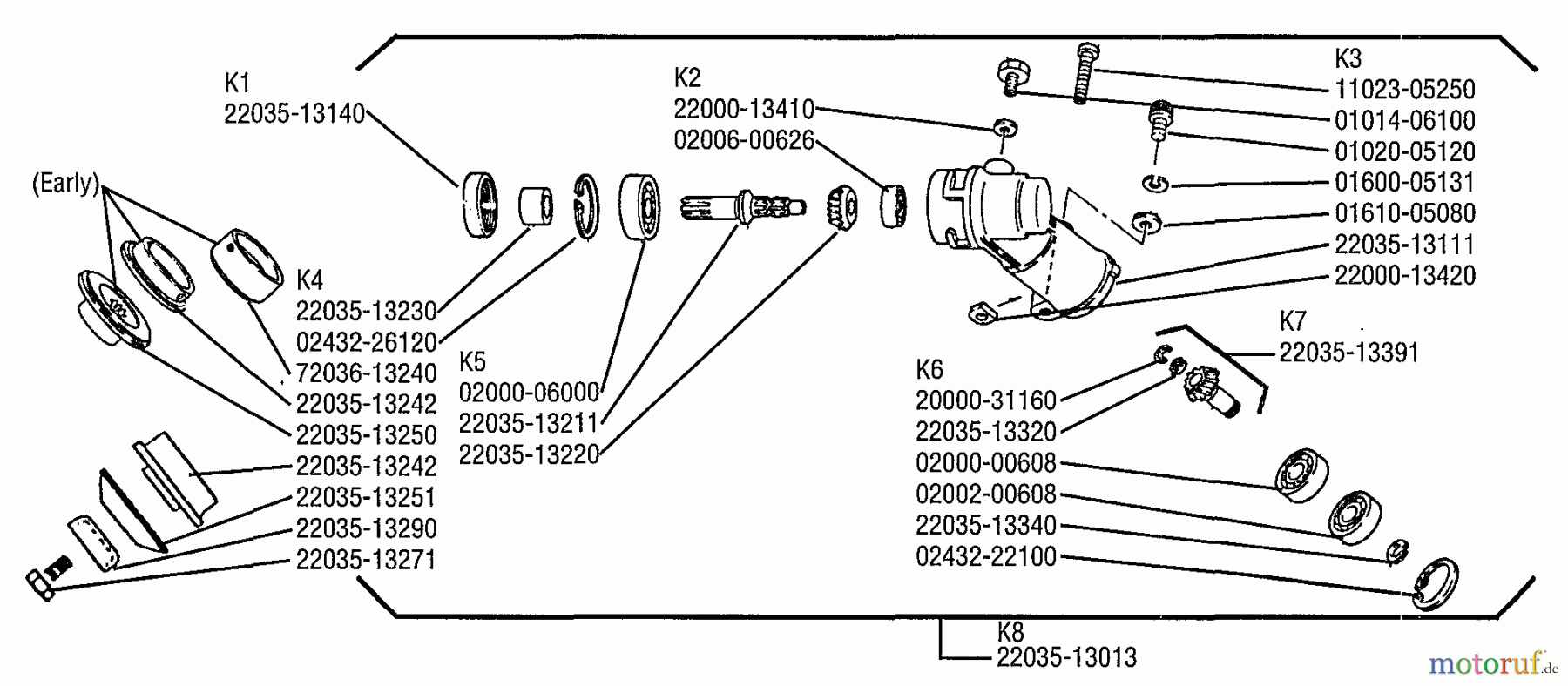  Shindaiwa Trimmer, Faden / Bürste LT20 - Shindaiwa String Trimmer Gear Case