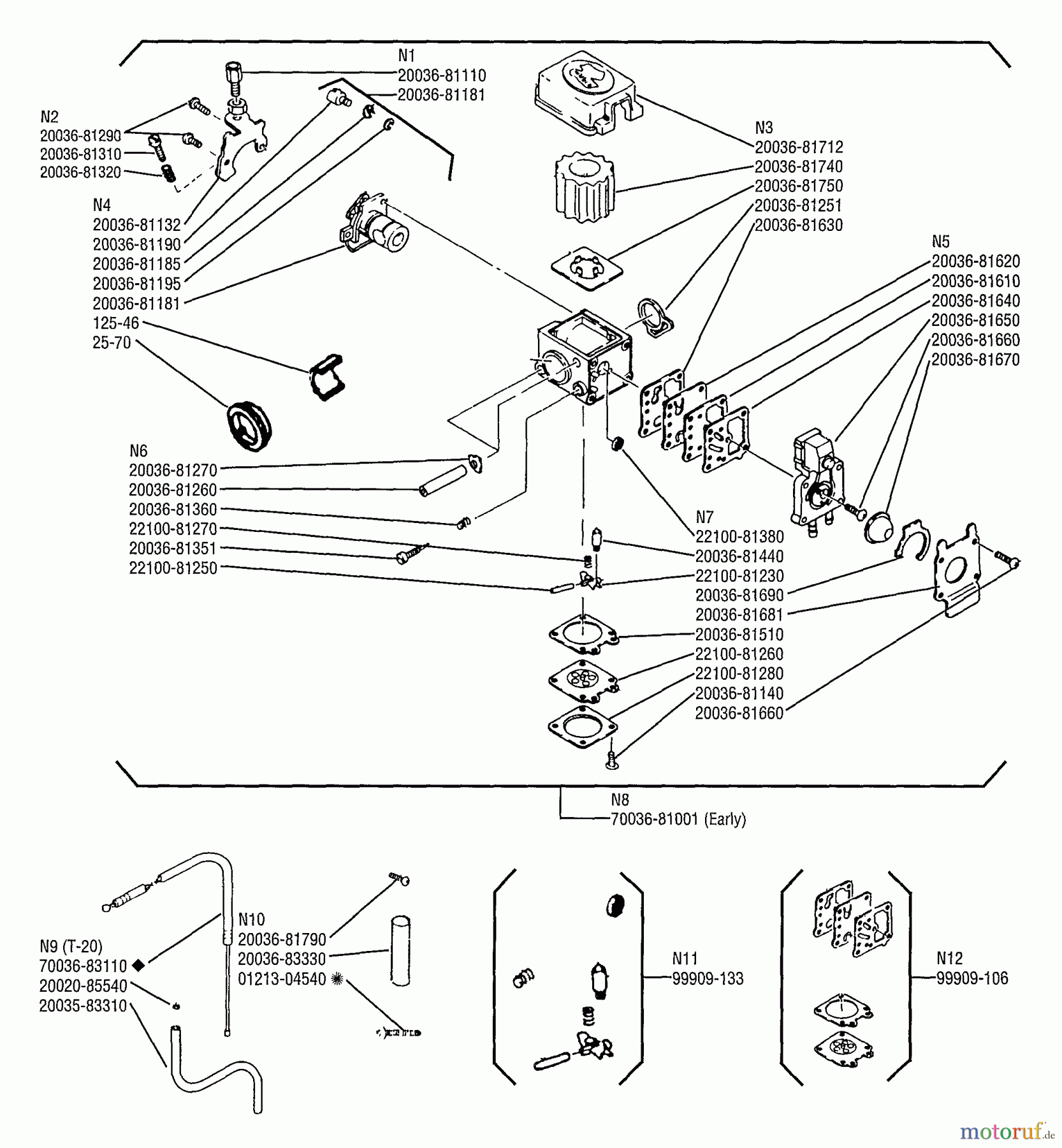  Shindaiwa Trimmer, Faden / Bürste LT20 - Shindaiwa String Trimmer Throttle Adjustment