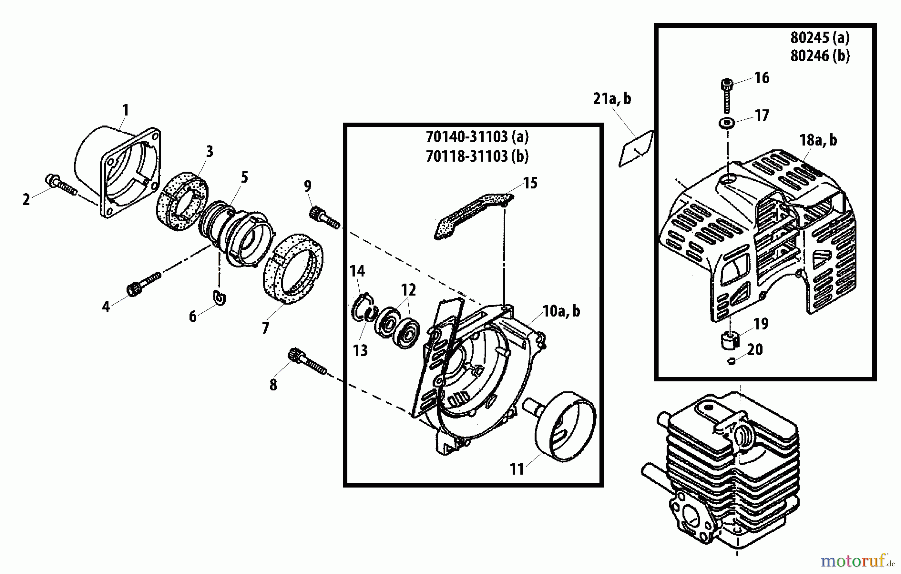 Shindaiwa Trimmer, Faden / Bürste T231 - Shindaiwa String Trimmer Fan Cover