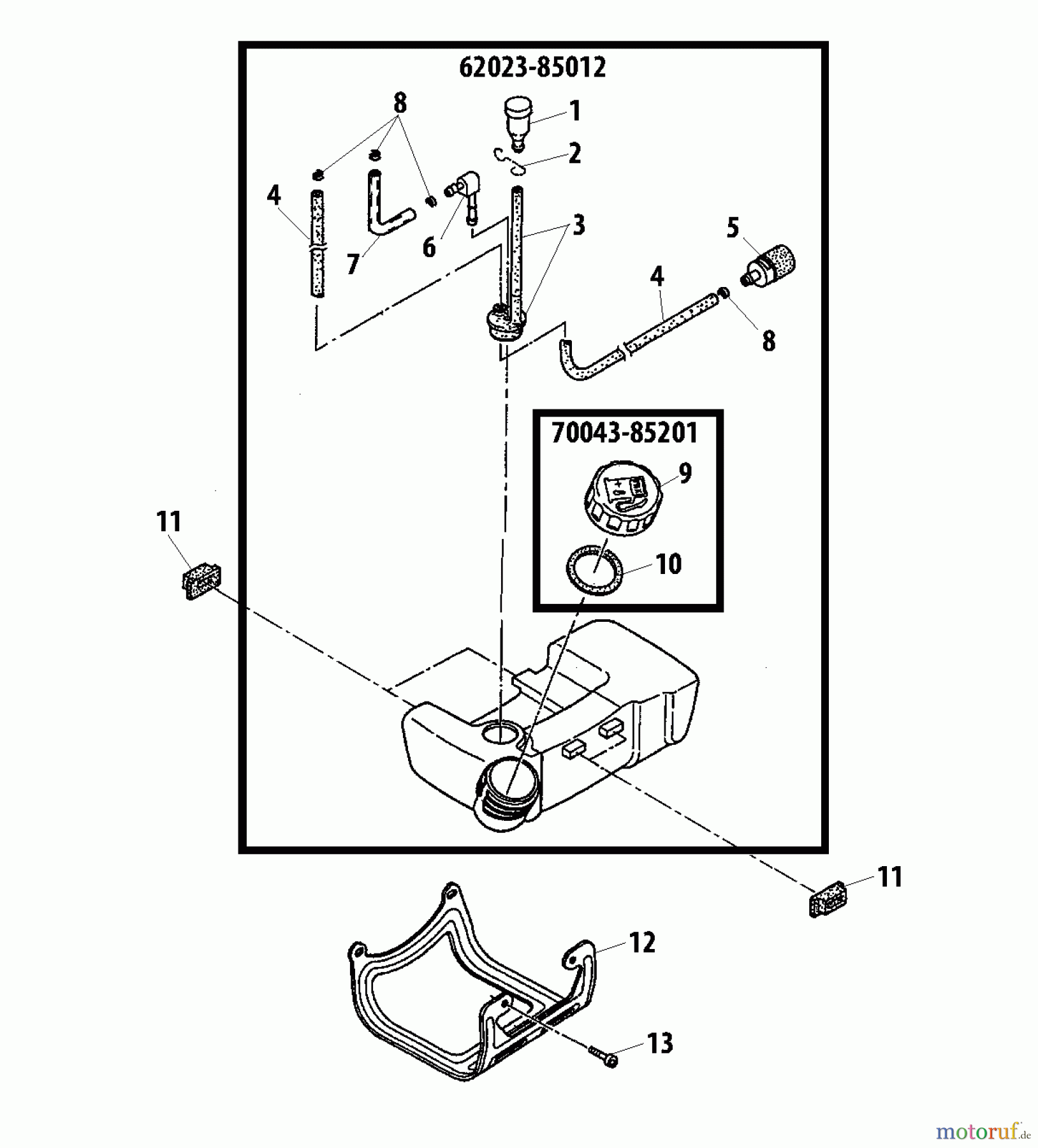 Shindaiwa Trimmer, Faden / Bürste T231 - Shindaiwa String Trimmer Fuel Tank