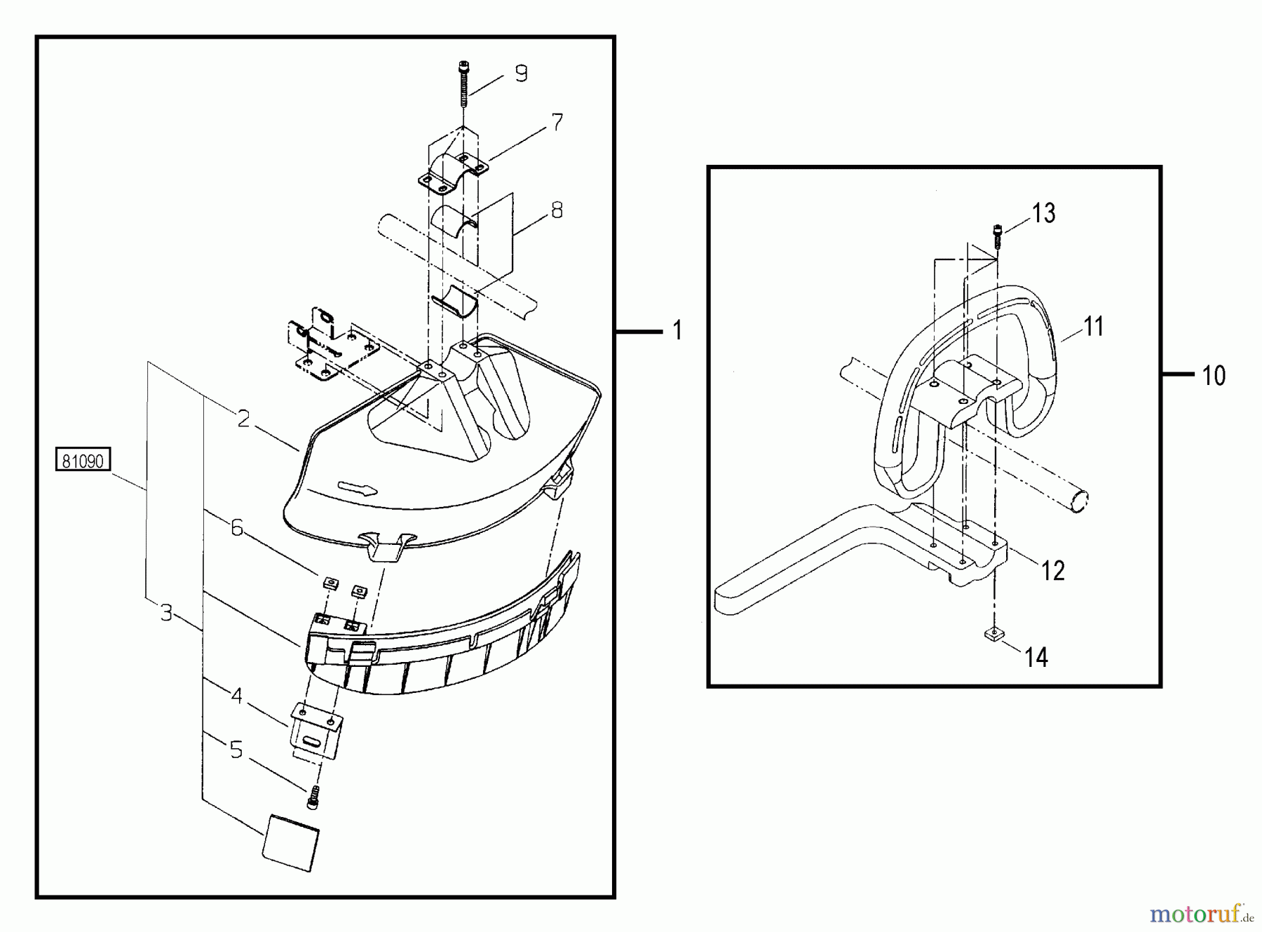 Shindaiwa Trimmer, Faden / Bürste T231XB - Shindaiwa String Trimmer Debris Shield, Handle