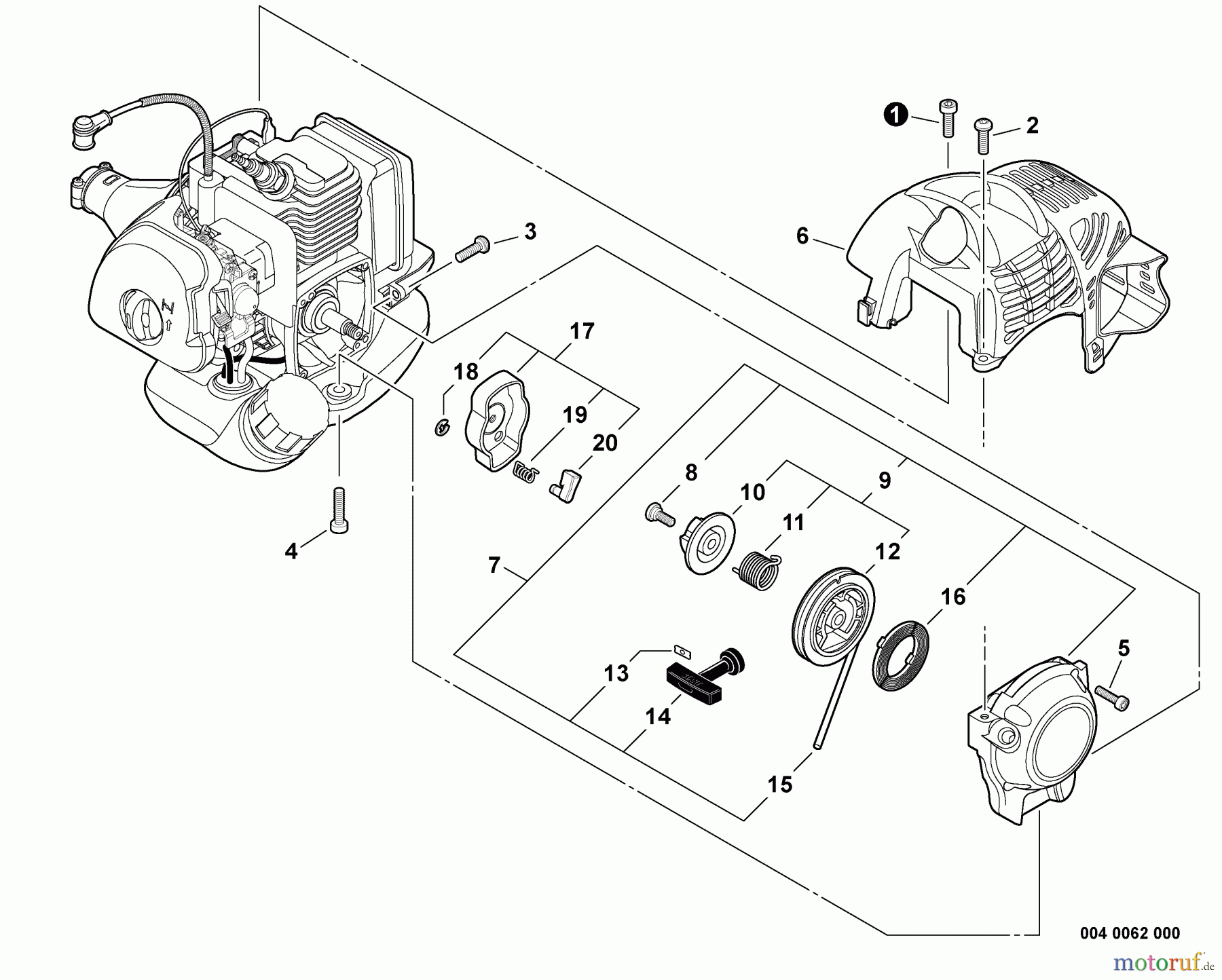 Shindaiwa Trimmer, Faden / Bürste T235 - Shindaiwa String Trimmer, Engine Cover, Starter