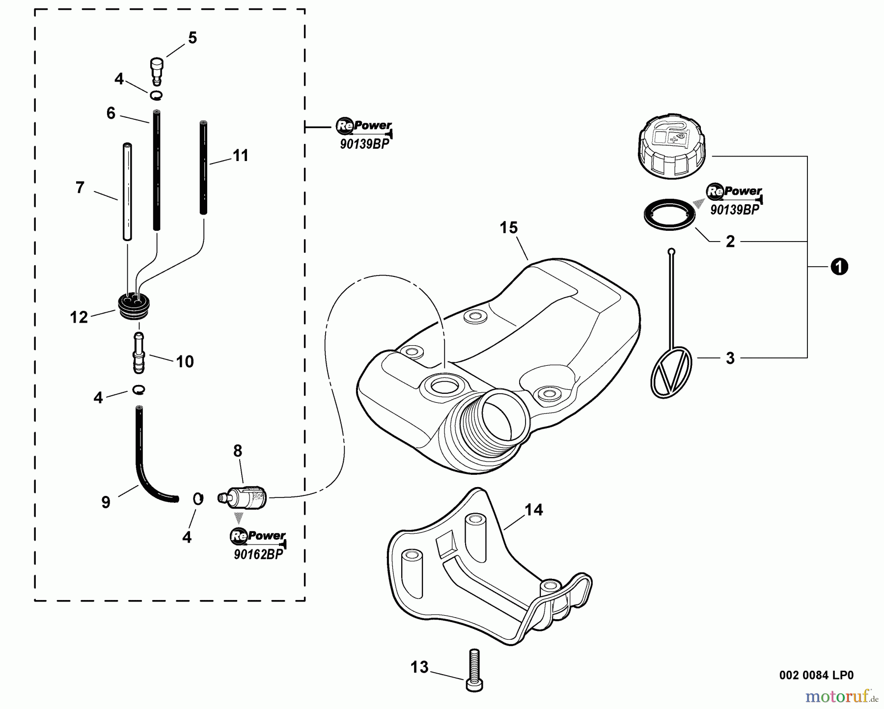 Shindaiwa Trimmer, Faden / Bürste T235 - Shindaiwa String Trimmer, Fuel System
