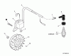 Shindaiwa T242X - String Trimmer, S/N: T20011001001 - T20011999999 Ersatzteile Flywheel, Ignition