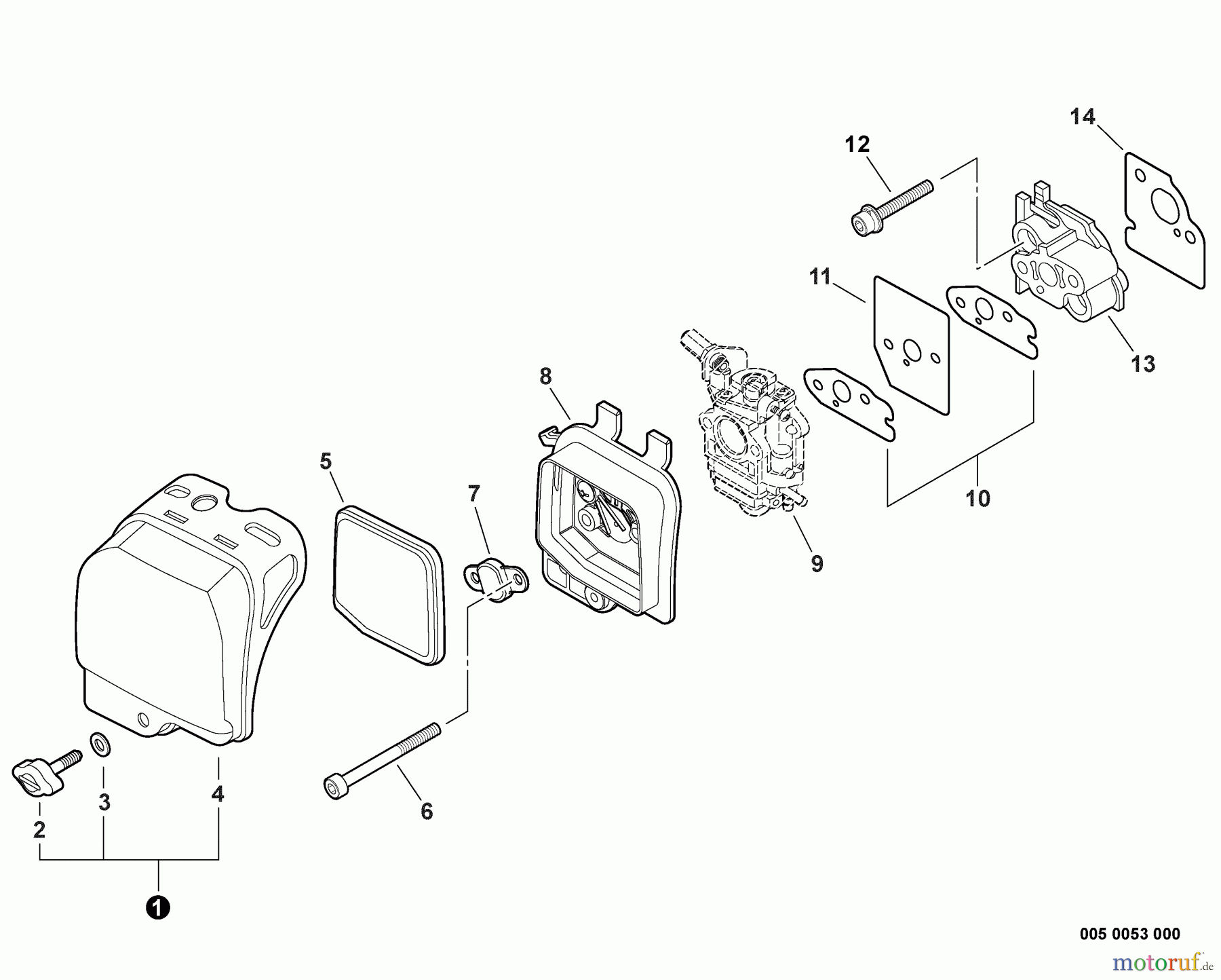 Shindaiwa Trimmer, Faden / Bürste C242 - Shindaiwa String Trimmer / Brush Cutter, S/N: T16512001001 - T16512999999 Intake