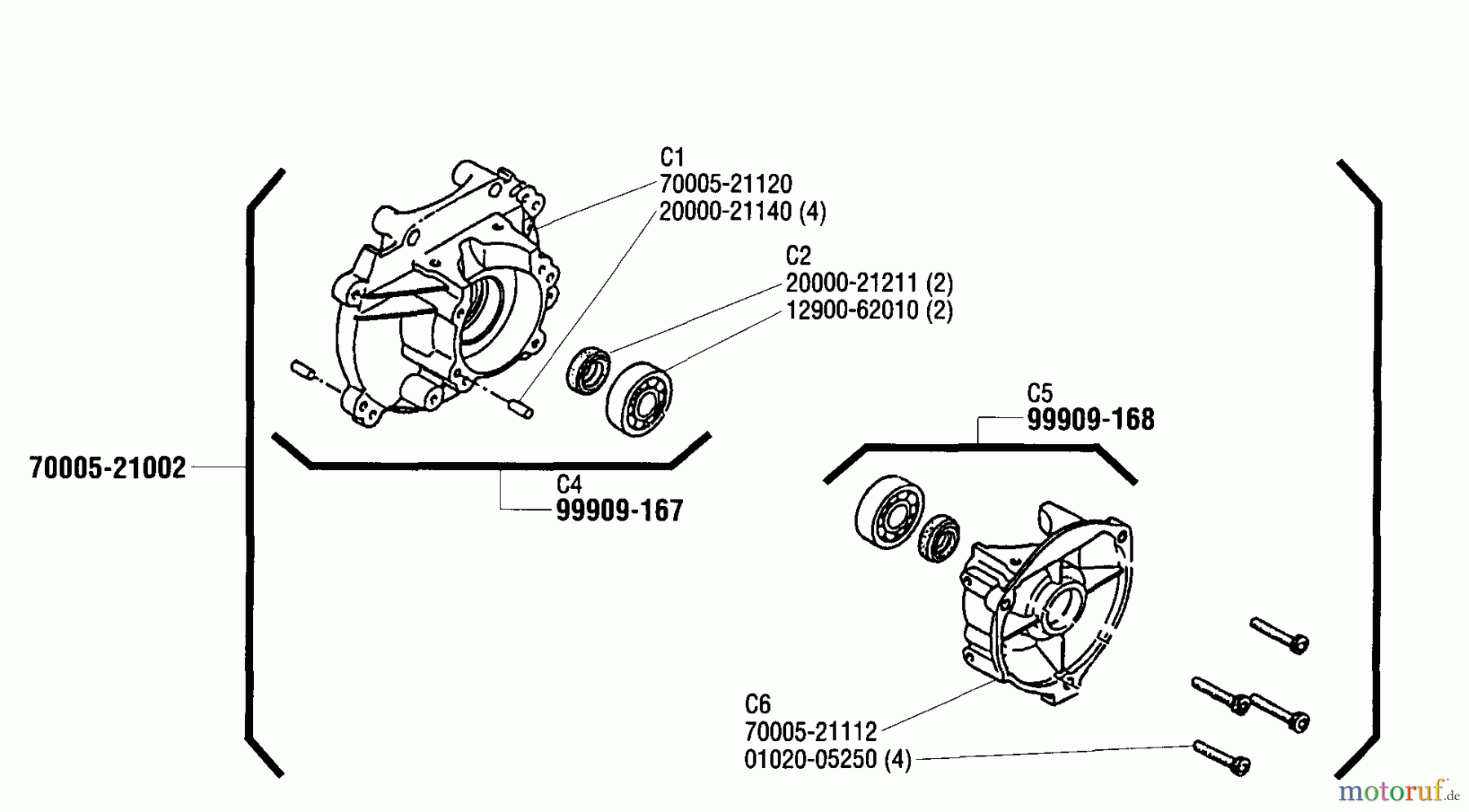 Shindaiwa Trimmer, Faden / Bürste T25 - Shindaiwa String Trimmer Crankcase