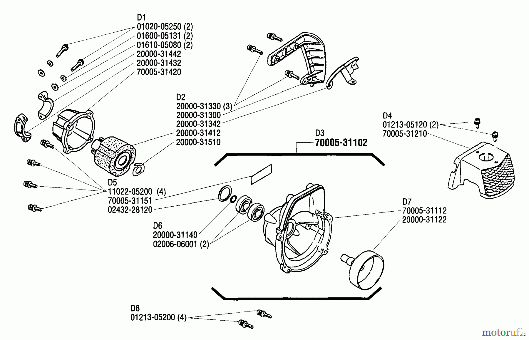 Shindaiwa Trimmer, Faden / Bürste T25 - Shindaiwa String Trimmer Fan Cover