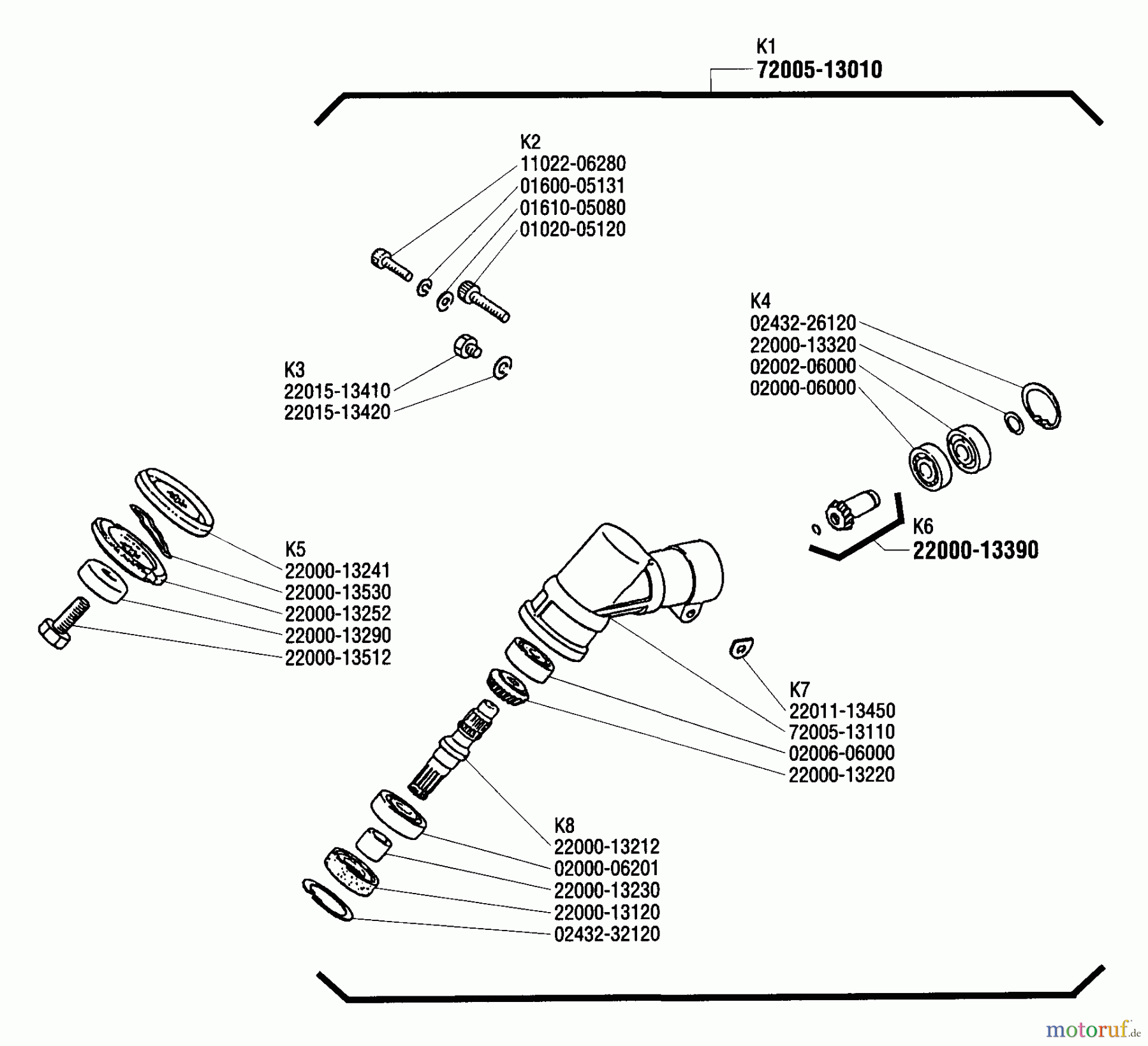  Shindaiwa Trimmer, Faden / Bürste T25 - Shindaiwa String Trimmer Gearcase