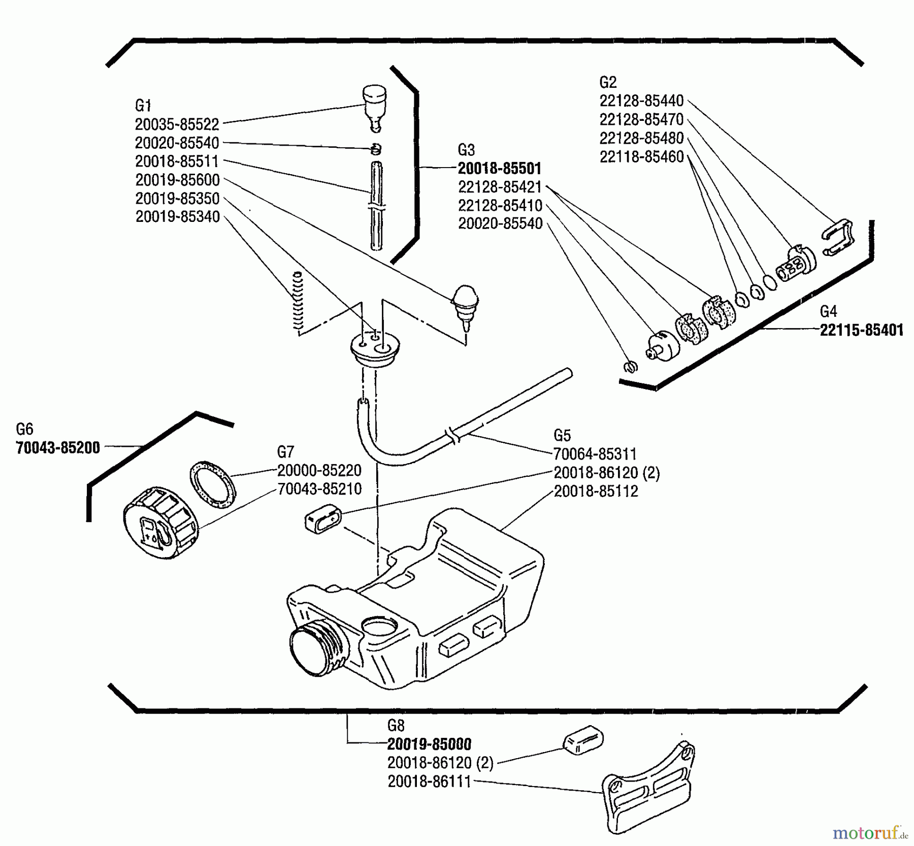  Shindaiwa Trimmer, Faden / Bürste C250 - Shindaiwa String Trimmer / Brush Cutter Fuel Tank
