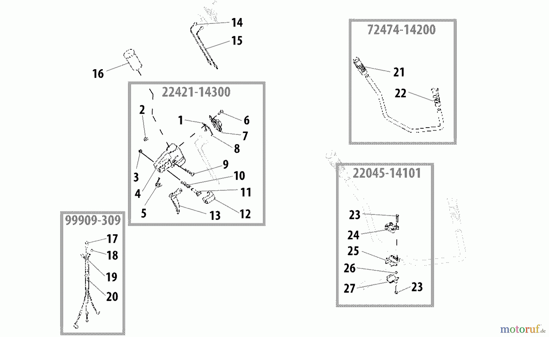  Shindaiwa Trimmer, Faden / Bürste T260 - Shindaiwa String Trimmer Throttle Lever (2)