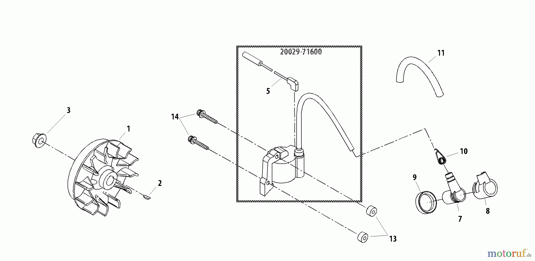Shindaiwa Trimmer, Faden / Bürste T261 - Shindaiwa String Trimmer Flywheel