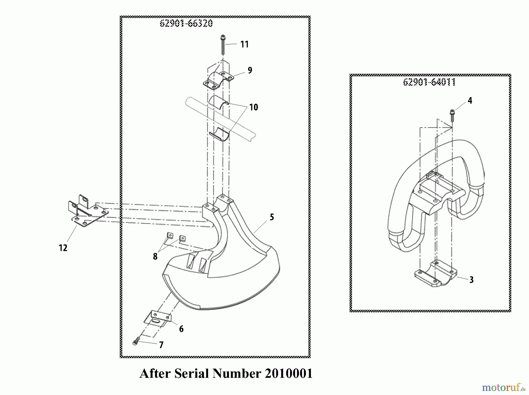  Shindaiwa Trimmer, Faden / Bürste T261 - Shindaiwa String Trimmer Guard, Handle  S/N: 2010001 - 9999999