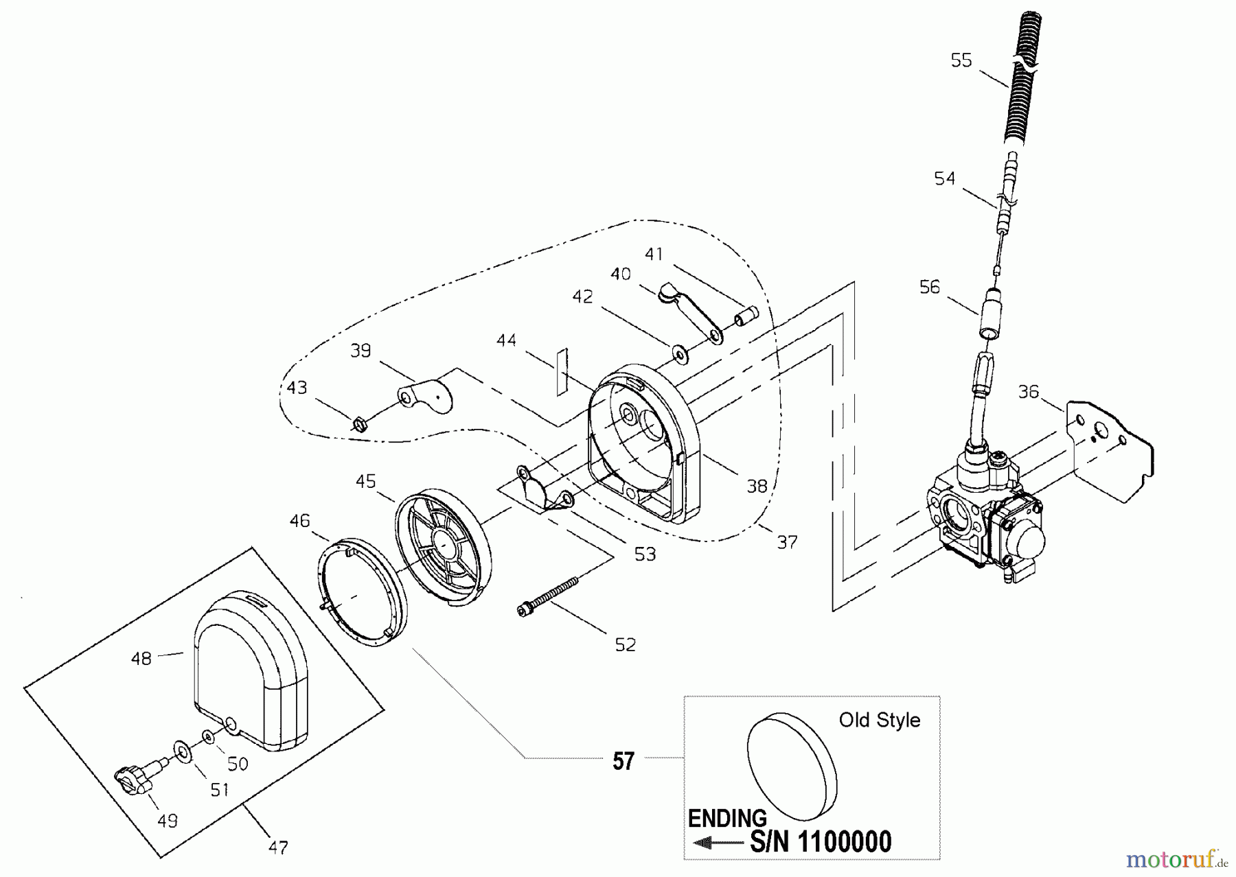 Shindaiwa Trimmer, Faden / Bürste T261B - Shindaiwa String Trimmer Air Filter / Throttle Cable