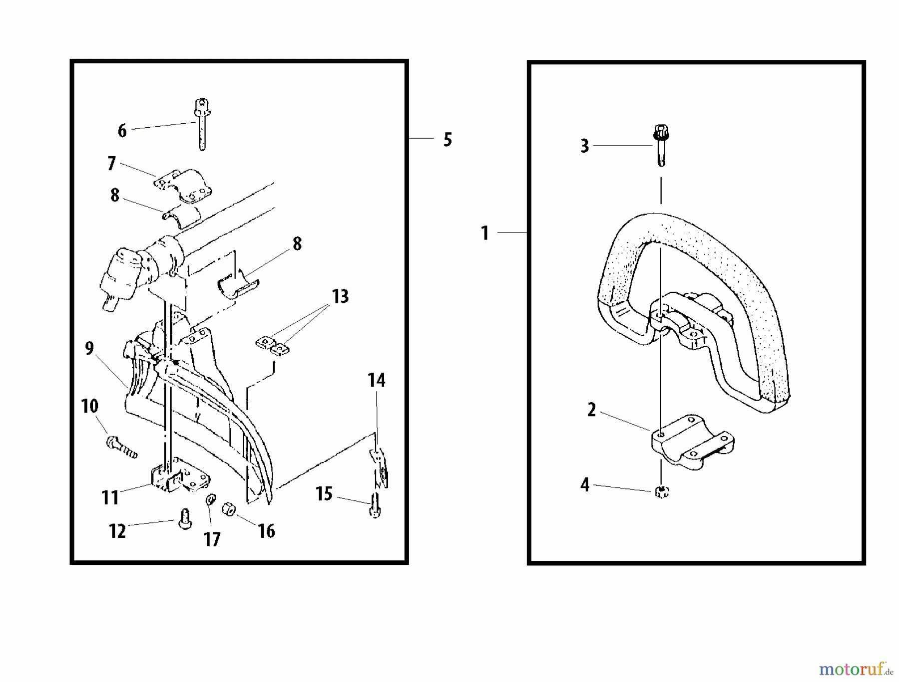 Shindaiwa Trimmer, Faden / Bürste T261B - Shindaiwa String Trimmer Debris Shield / Front Handle (Old Style)