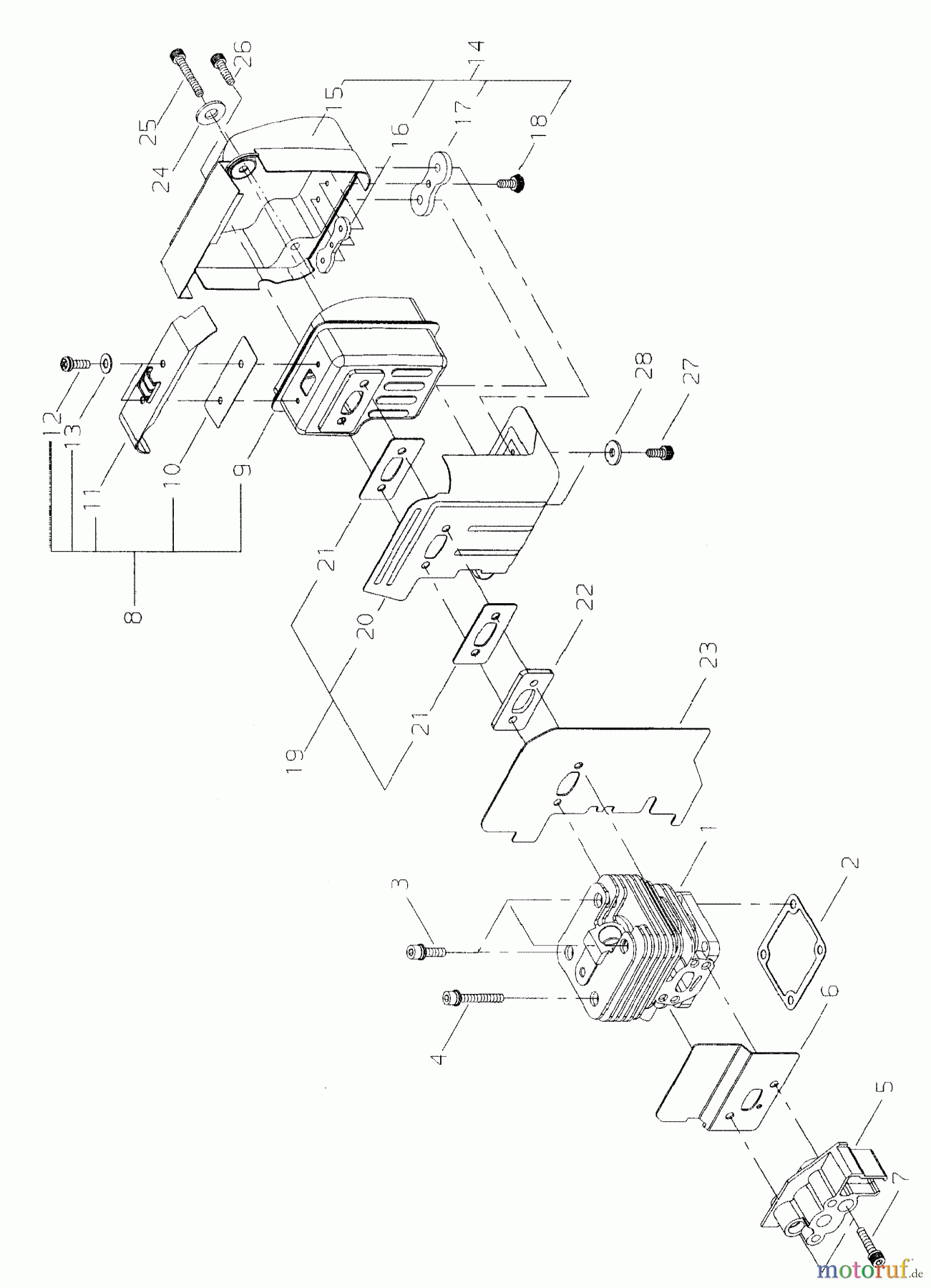 Shindaiwa Trimmer, Faden / Bürste T261X - Shindaiwa String Trimmer General Assembly #1