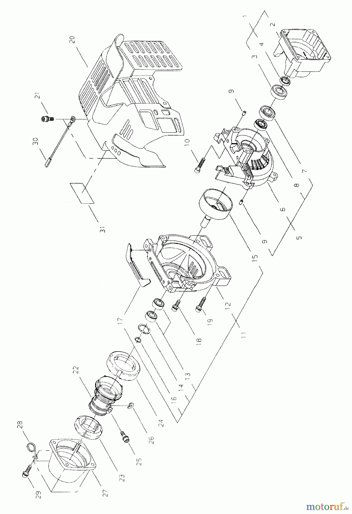  Shindaiwa Trimmer, Faden / Bürste T261X - Shindaiwa String Trimmer General Assembly #2