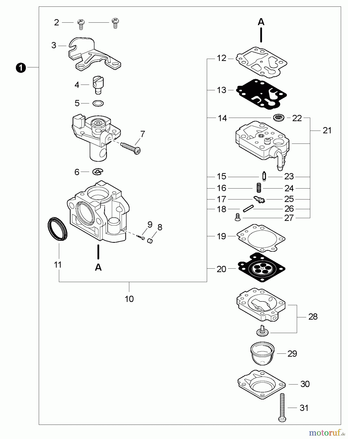  Shindaiwa Bläser / Sauger / Häcksler / Mulchgeräte EB633RT - Shindaiwa Back Pack Blower, Carburetor