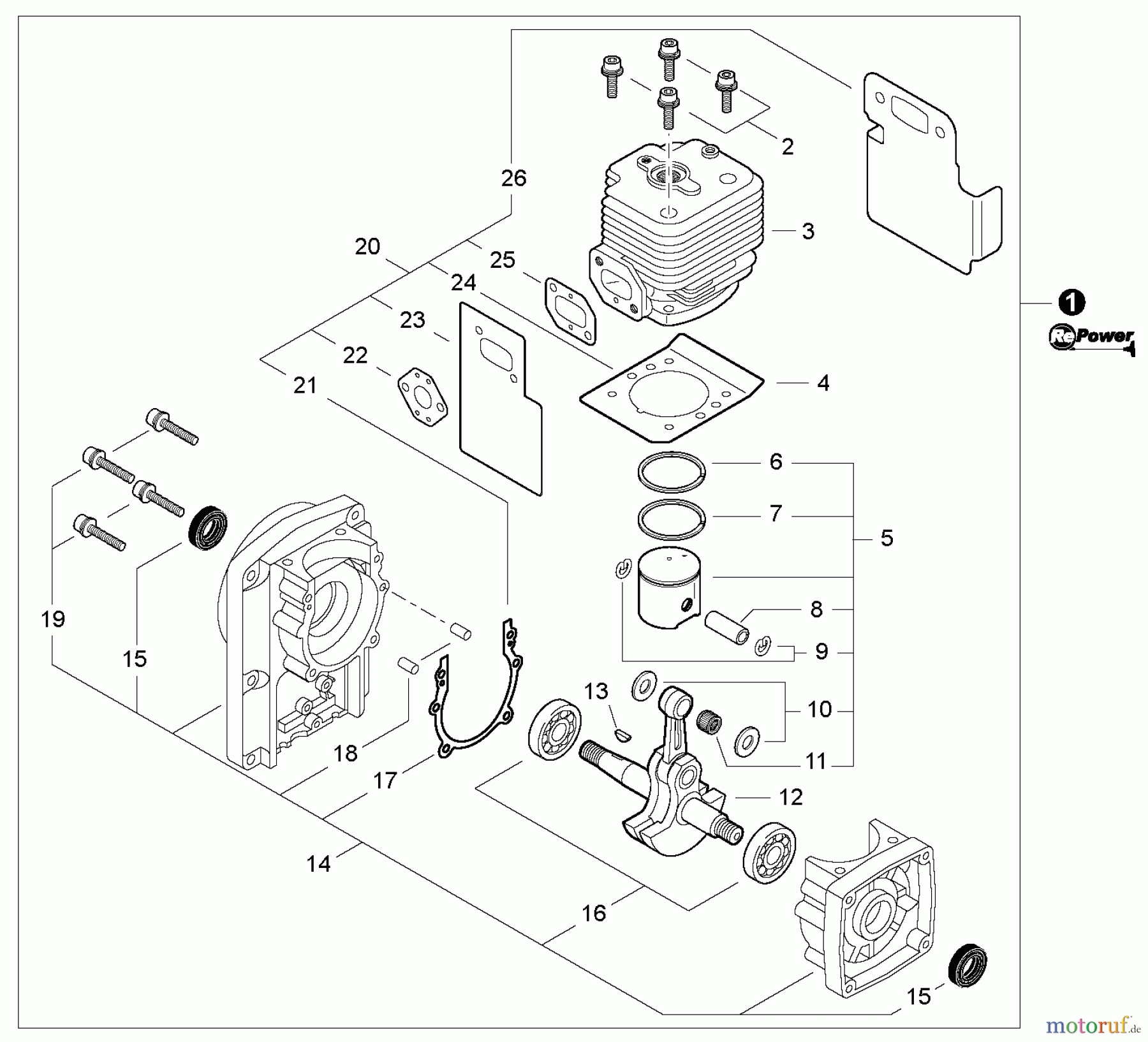  Shindaiwa Bläser / Sauger / Häcksler / Mulchgeräte EB633RT - Shindaiwa Back Pack Blower, Engine