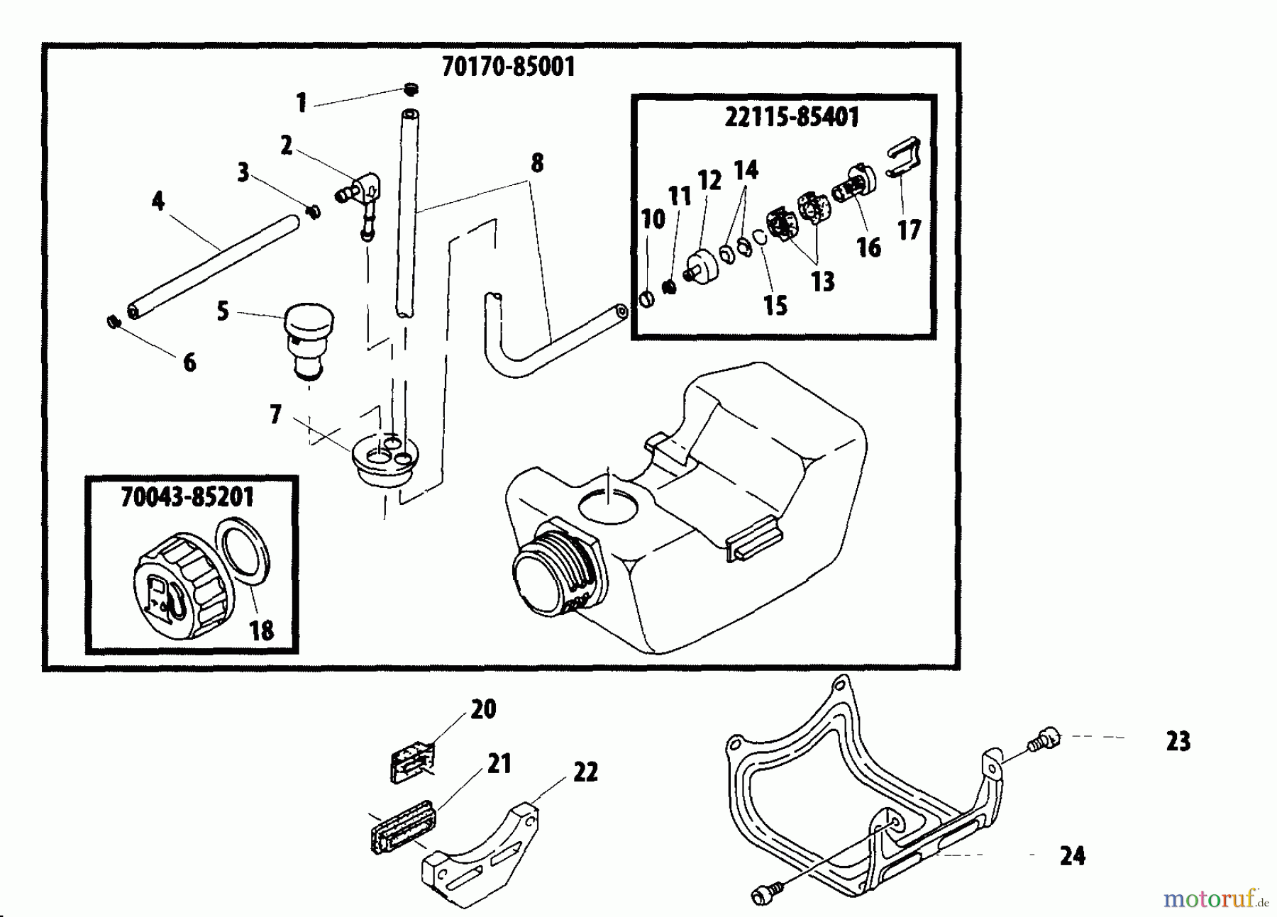 Shindaiwa Trimmer, Faden / Bürste C270 - Shindaiwa String Trimmer / Brush Cutter Fuel Tank