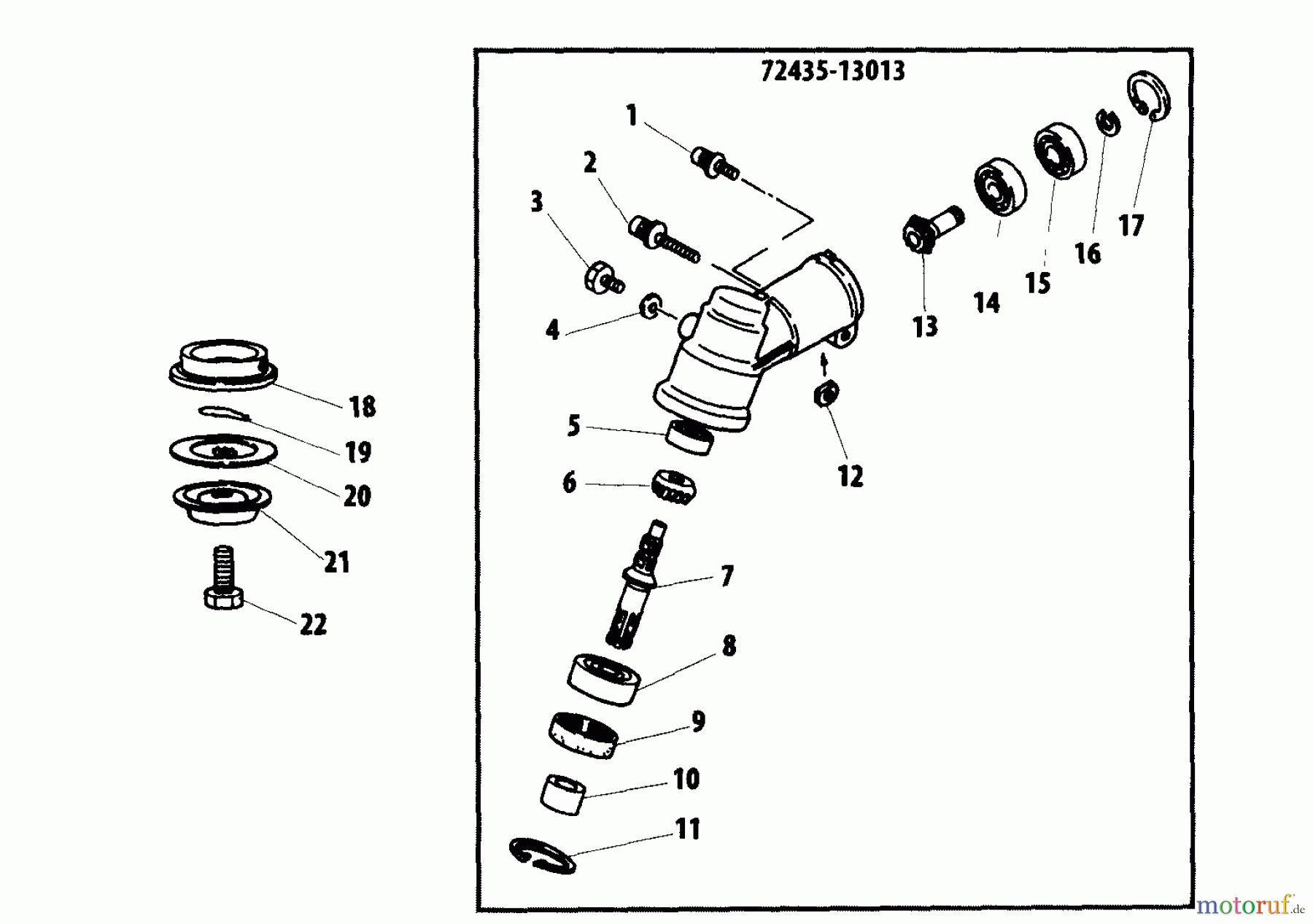 Shindaiwa Trimmer, Faden / Bürste C270 - Shindaiwa String Trimmer / Brush Cutter Gearcase