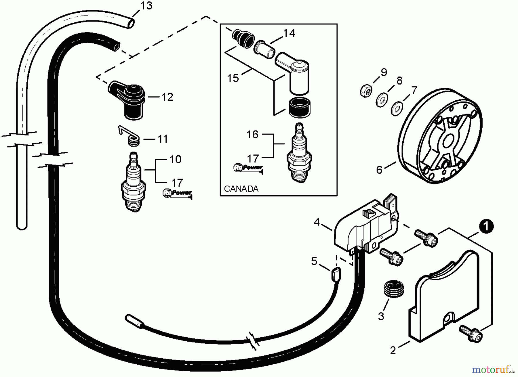 Shindaiwa Bläser / Sauger / Häcksler / Mulchgeräte EB633RT - Shindaiwa Back Pack Blower, Ignition, Flywheel