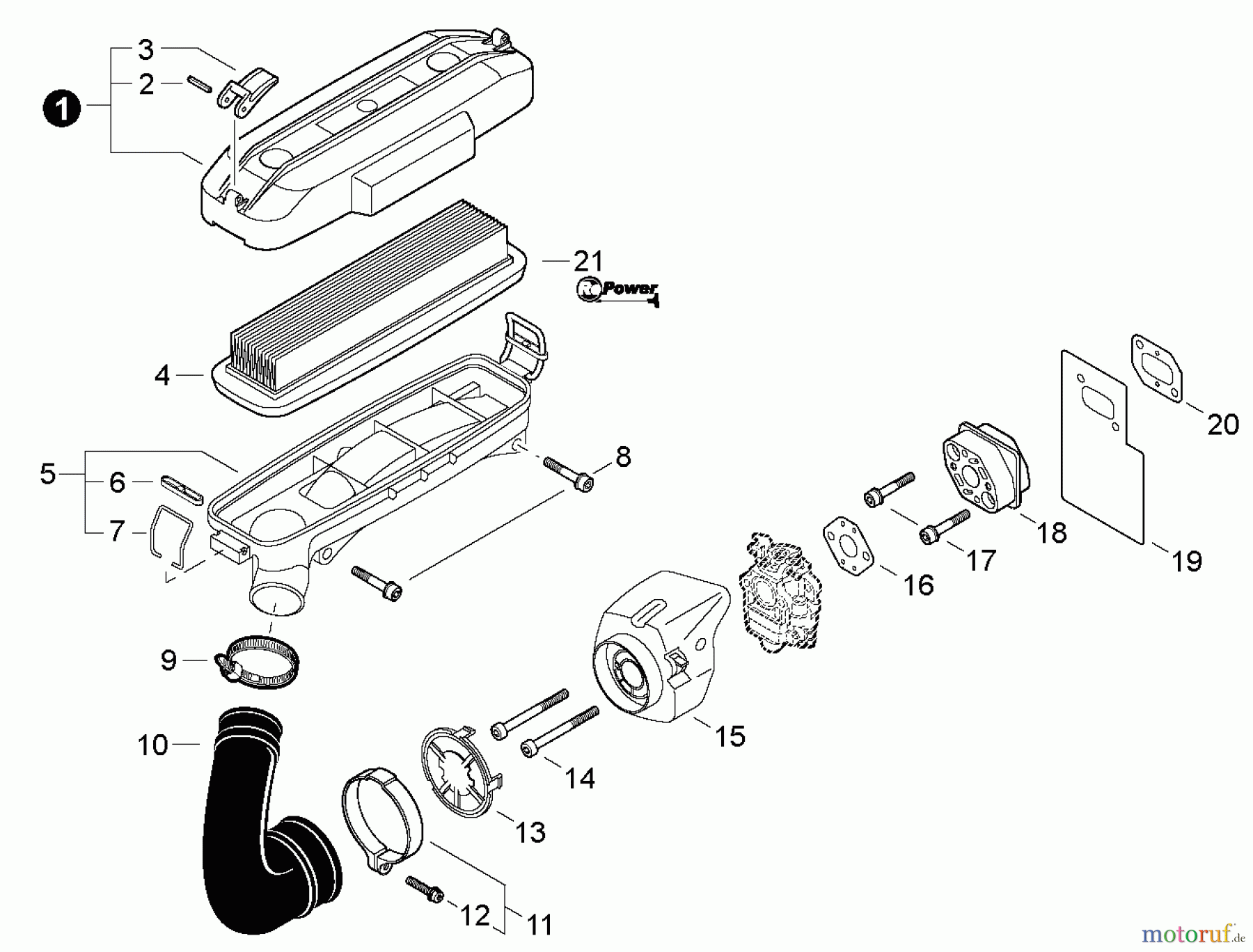  Shindaiwa Bläser / Sauger / Häcksler / Mulchgeräte EB633RT - Shindaiwa Back Pack Blower, Intake