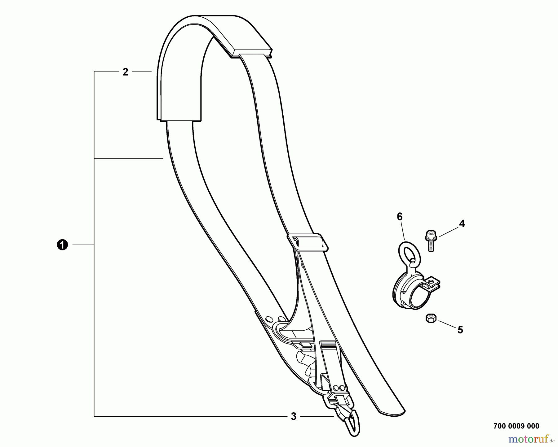 Shindaiwa Trimmer, Faden / Bürste T282X - Shindaiwa String Trimmer, S/N: T20412001001 - T20412999999 Shoulder Strap