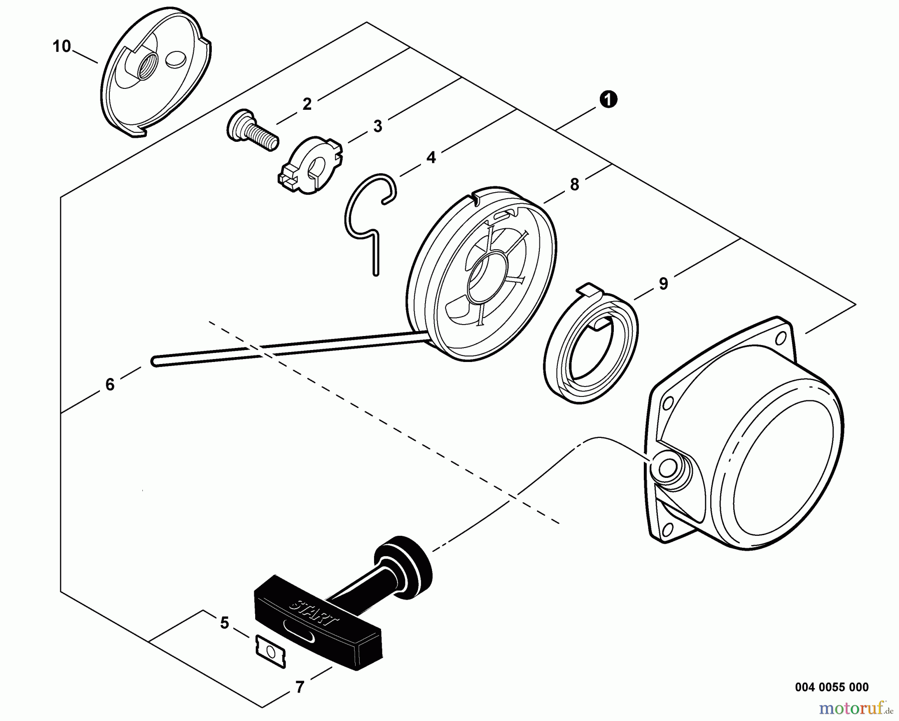 Shindaiwa Trimmer, Faden / Bürste T282X - Shindaiwa String Trimmer, Starter