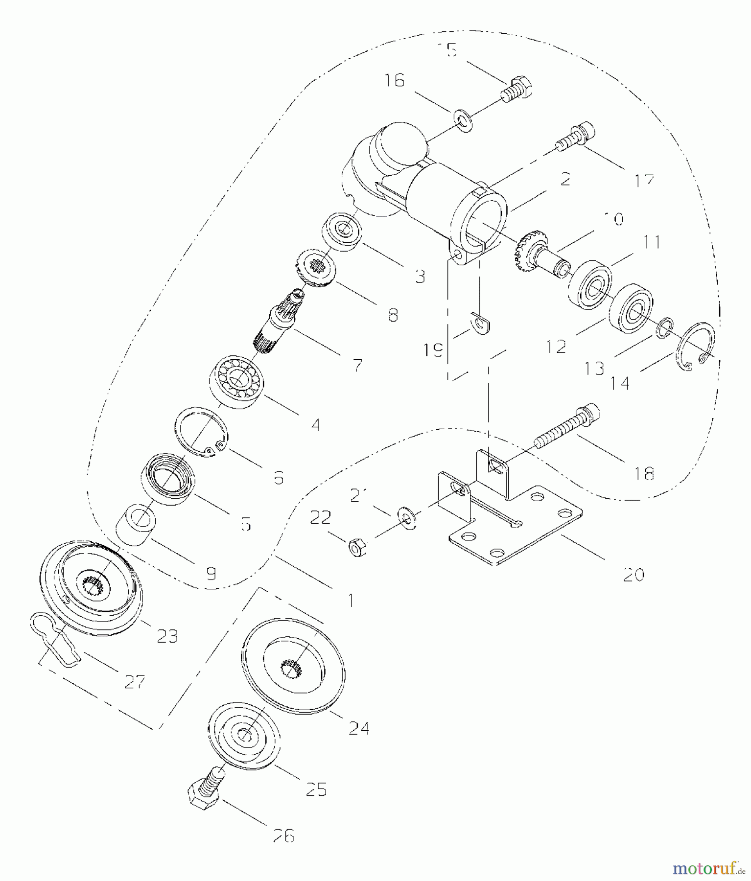 Shindaiwa Trimmer, Faden / Bürste T3410X - Shindaiwa String Trimmer Gear Case