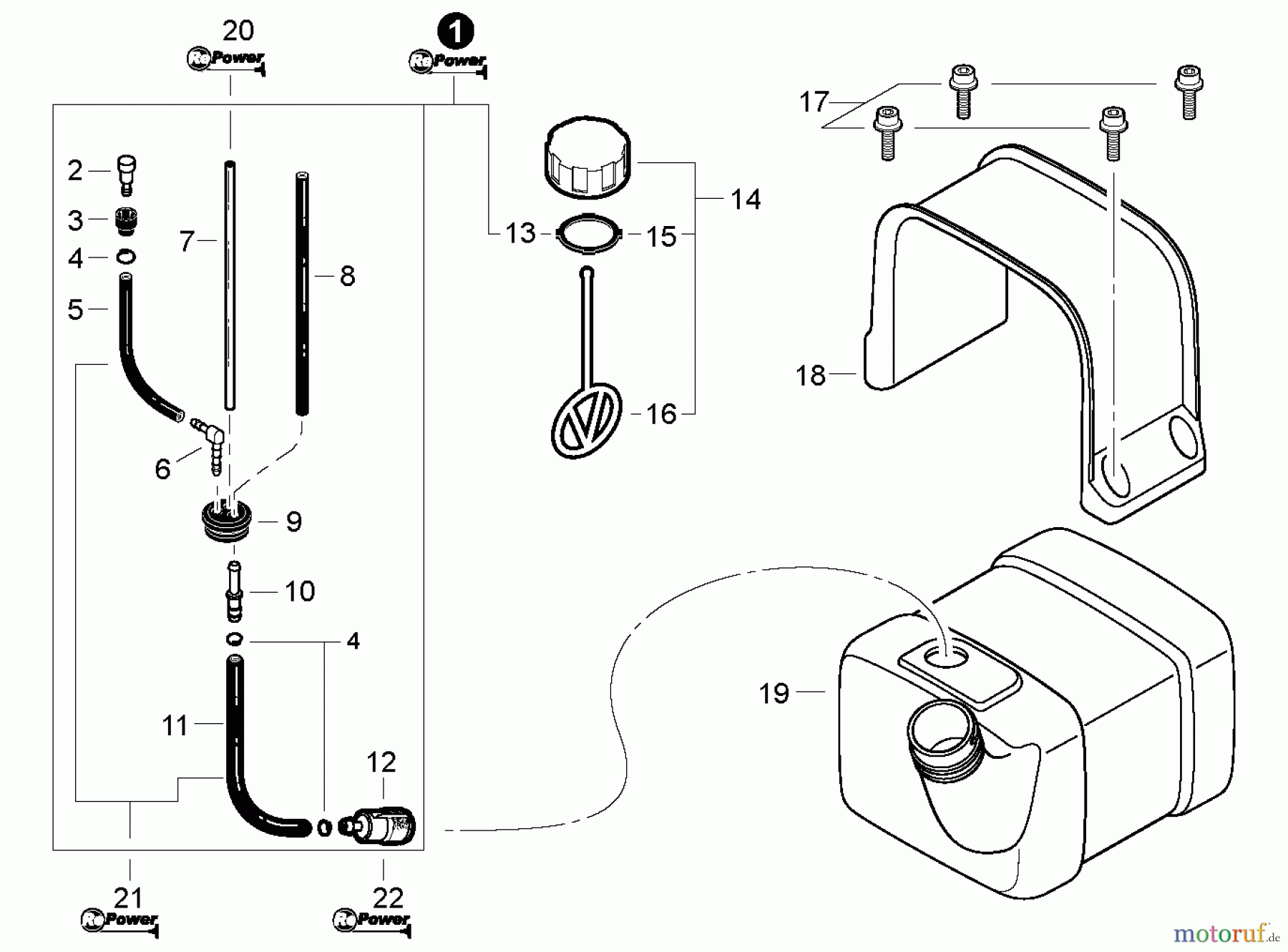  Shindaiwa Bläser / Sauger / Häcksler / Mulchgeräte EB633RT - Shindaiwa Back Pack Blower, Fuel System