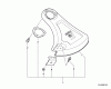 Shindaiwa C254 - String Trimmer / Brush Cutter, S/N: T10512001001 - T1051299 Ersatzteile Debris Shield - Plastic
