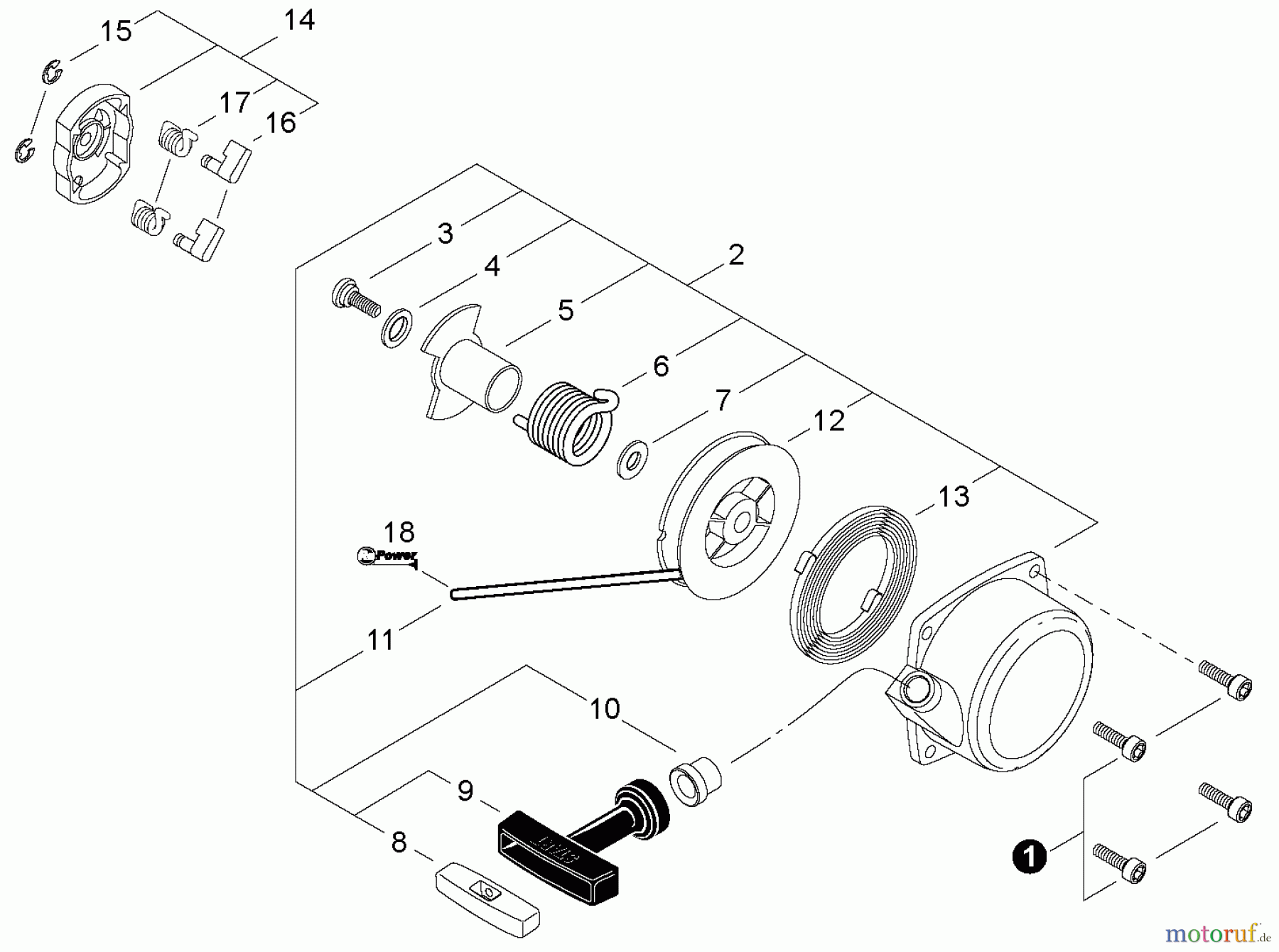  Shindaiwa Bläser / Sauger / Häcksler / Mulchgeräte EB633RT - Shindaiwa Back Pack Blower, Starter
