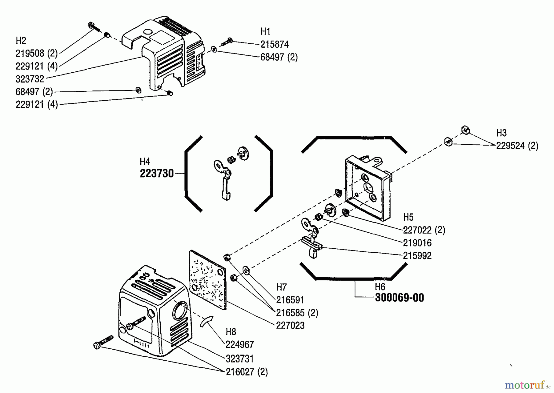  Shindaiwa Trimmer, Faden / Bürste YW210 - Shindaiwa String Trimmer (Yardware) Air Filter, Cover