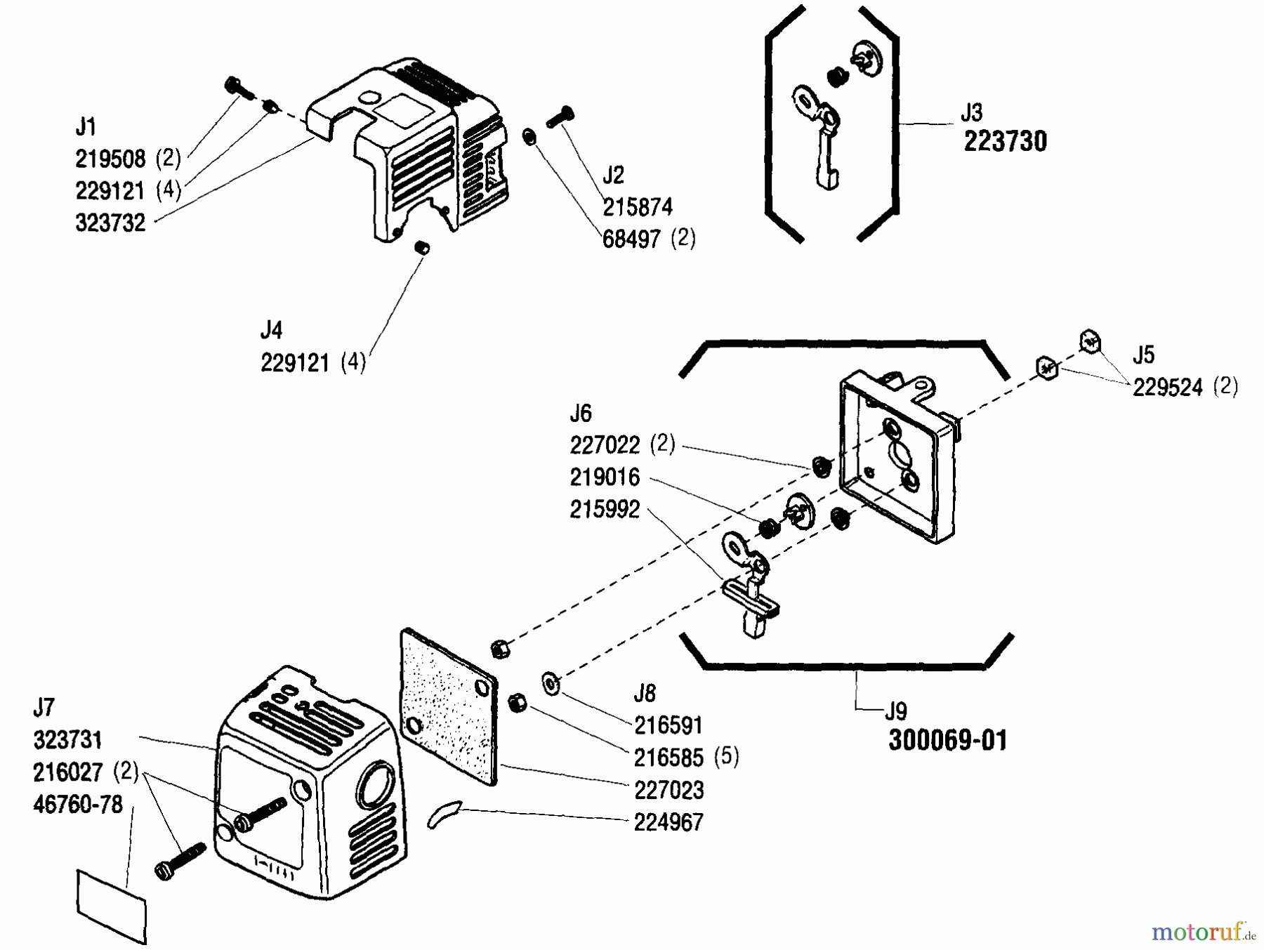  Shindaiwa Trimmer, Faden / Bürste YW222 - Shindaiwa String Trimmer (Yardware) Air Filter, Cover