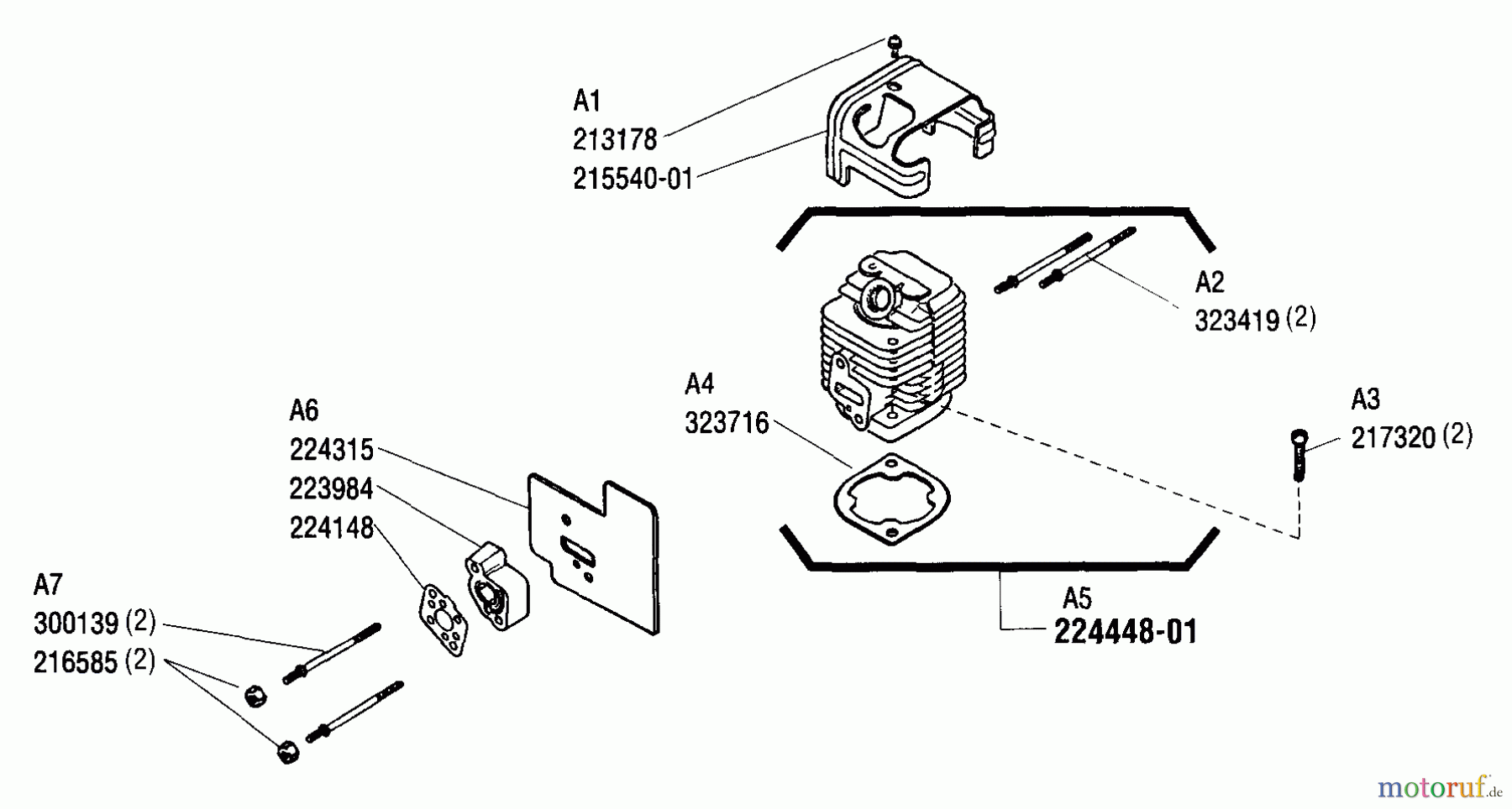 Shindaiwa Trimmer, Faden / Bürste YW222 - Shindaiwa String Trimmer (Yardware) Cylinder