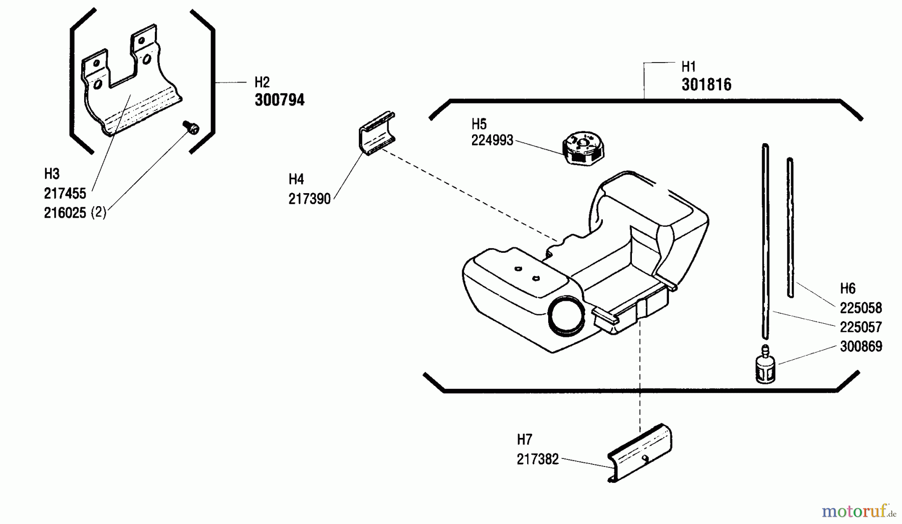 Shindaiwa Trimmer, Faden / Bürste YW222 - Shindaiwa String Trimmer (Yardware) Fuel Tank