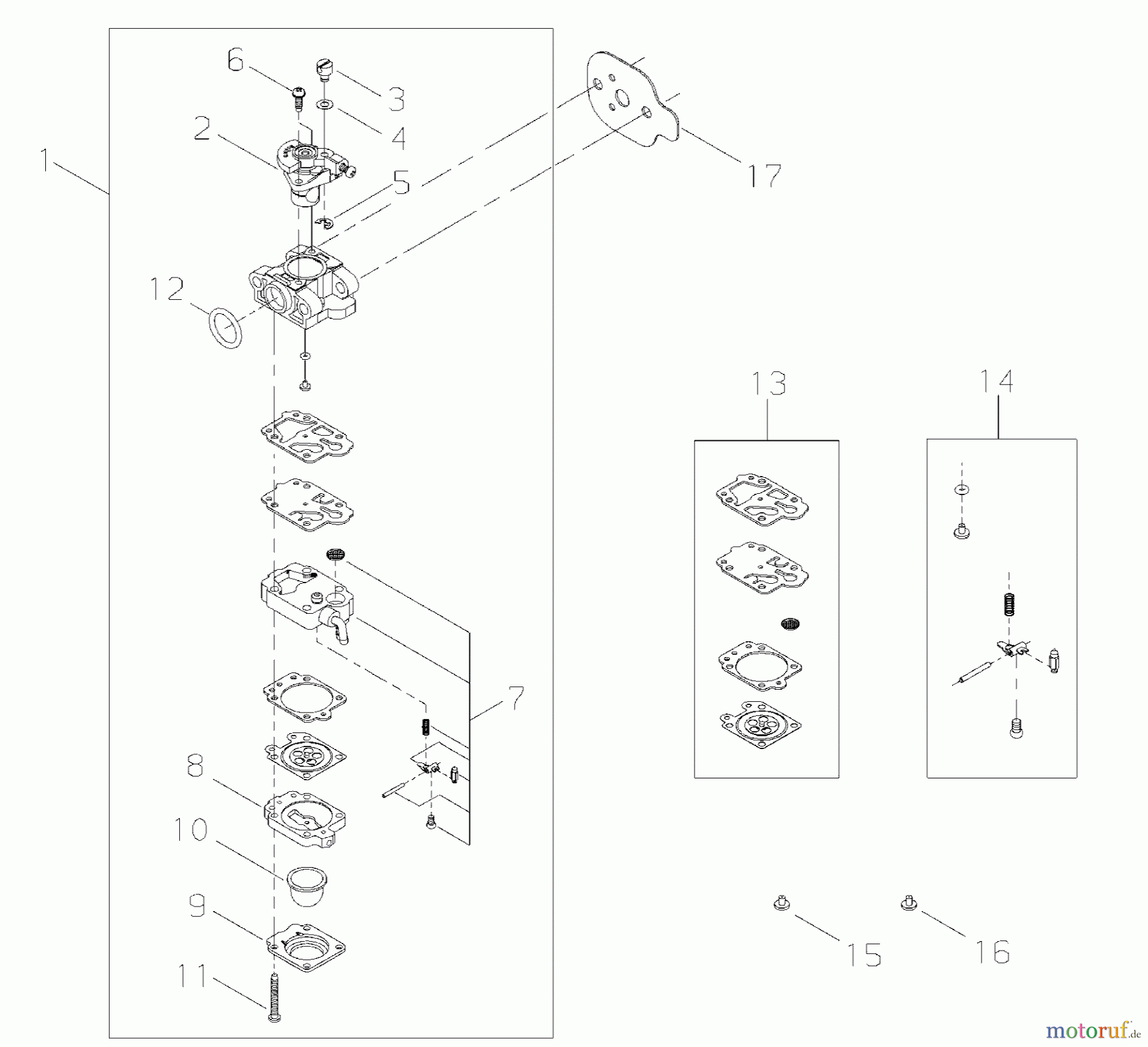  Shindaiwa Wasserpumpen GP3410 - Shindaiwa Water Pump Caburetor Assy.