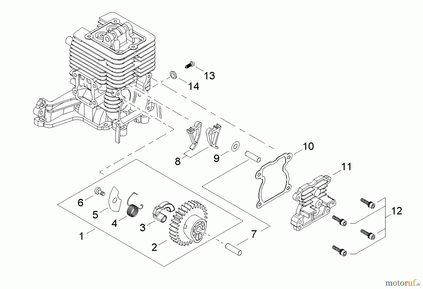  Shindaiwa Wasserpumpen GP344 - Shindaiwa Water Pump, S/N: T16011001001 - T16011999999 Cam Gear